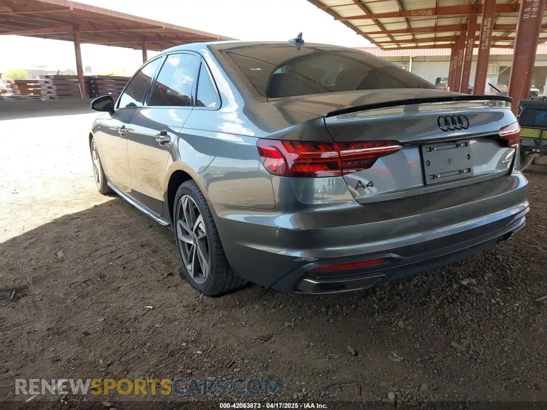 3 Photograph of a damaged car WAUEAAF46PA023416 AUDI A4 2023