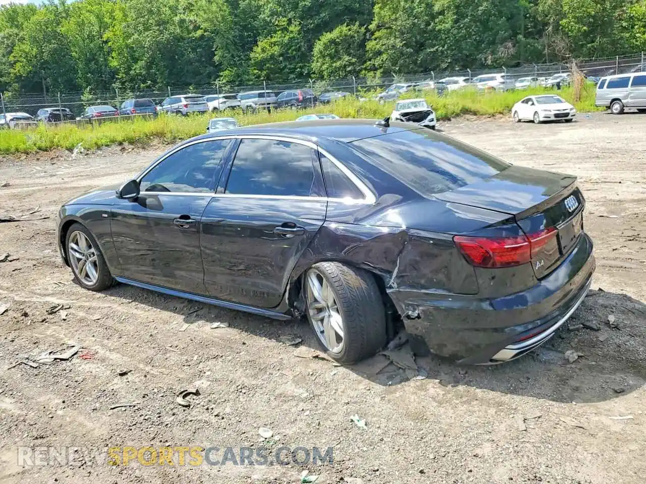 2 Photograph of a damaged car WAUEAAF46PN016345 AUDI A4 2023