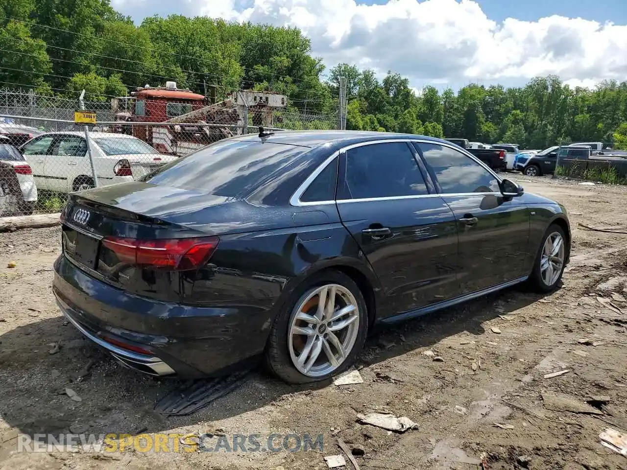 3 Photograph of a damaged car WAUEAAF46PN016345 AUDI A4 2023