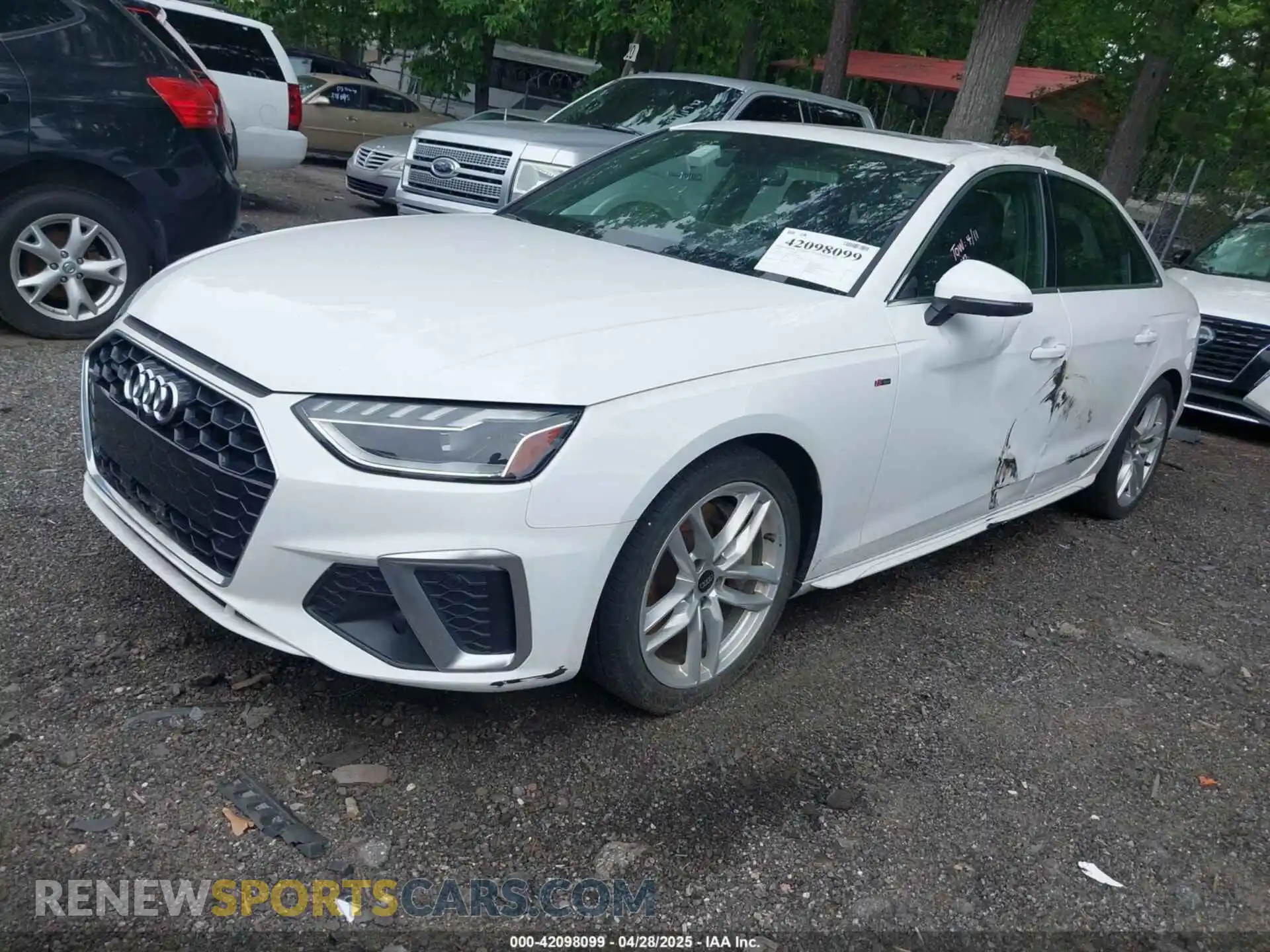 2 Photograph of a damaged car WAUEAAF47PN001966 AUDI A4 2023