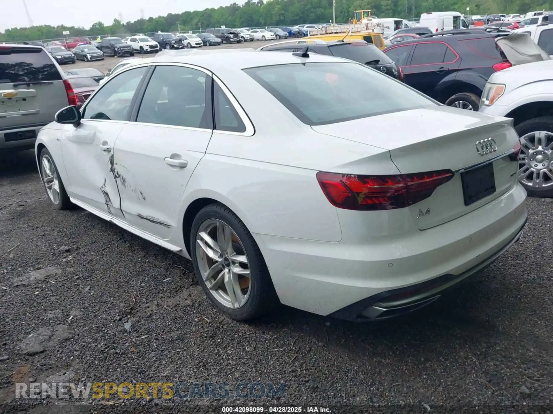 3 Photograph of a damaged car WAUEAAF47PN001966 AUDI A4 2023