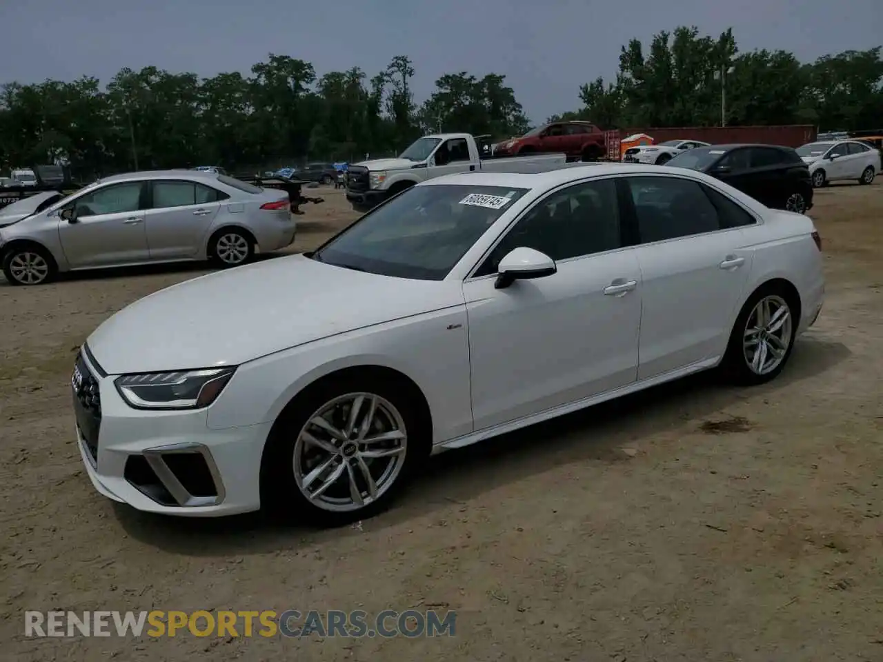 1 Photograph of a damaged car WAUEAAF47PN010053 AUDI A4 2023