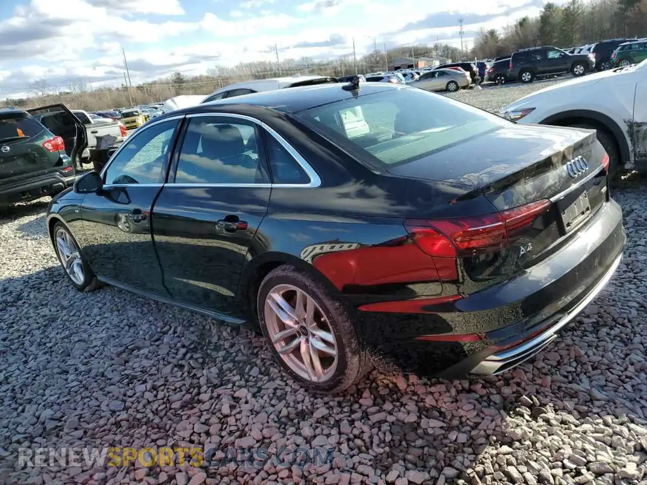 2 Photograph of a damaged car WAUEAAF48PN001846 AUDI A4 2023