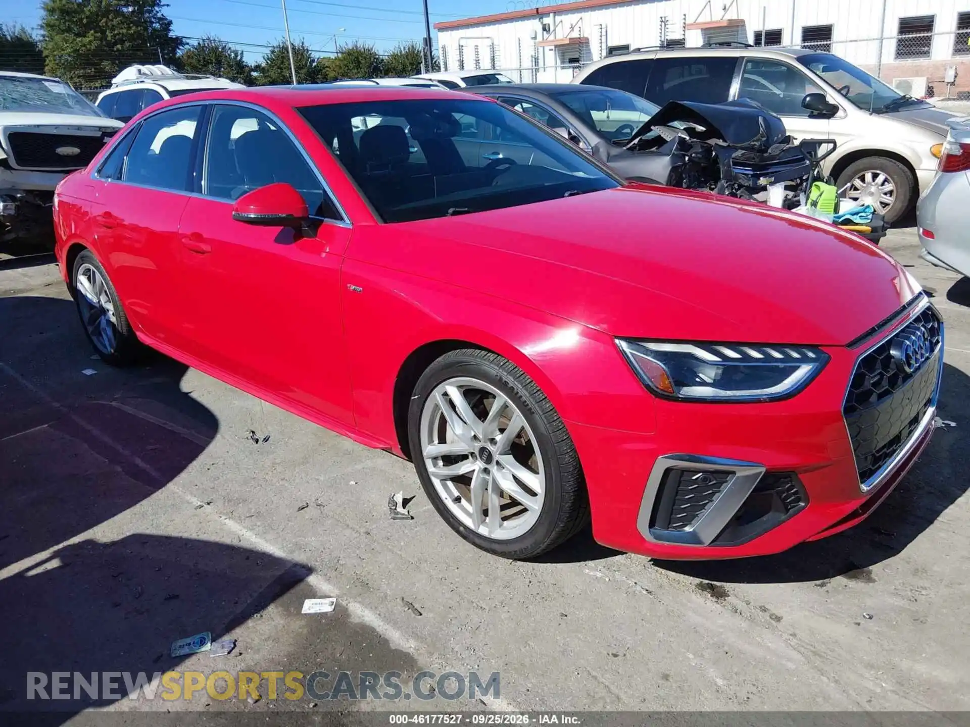 1 fotografías del automóvil dañado WAUEAAF48PN018758 AUDI A4 2023
