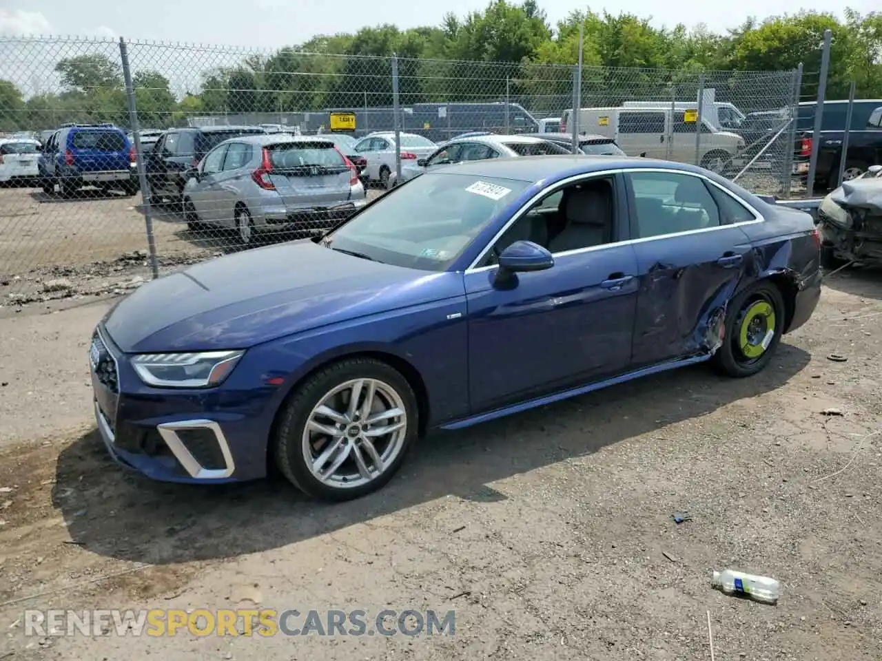 1 Фотография поврежденного автомобиля WAUEAAF49PN009177 AUDI A4 2023