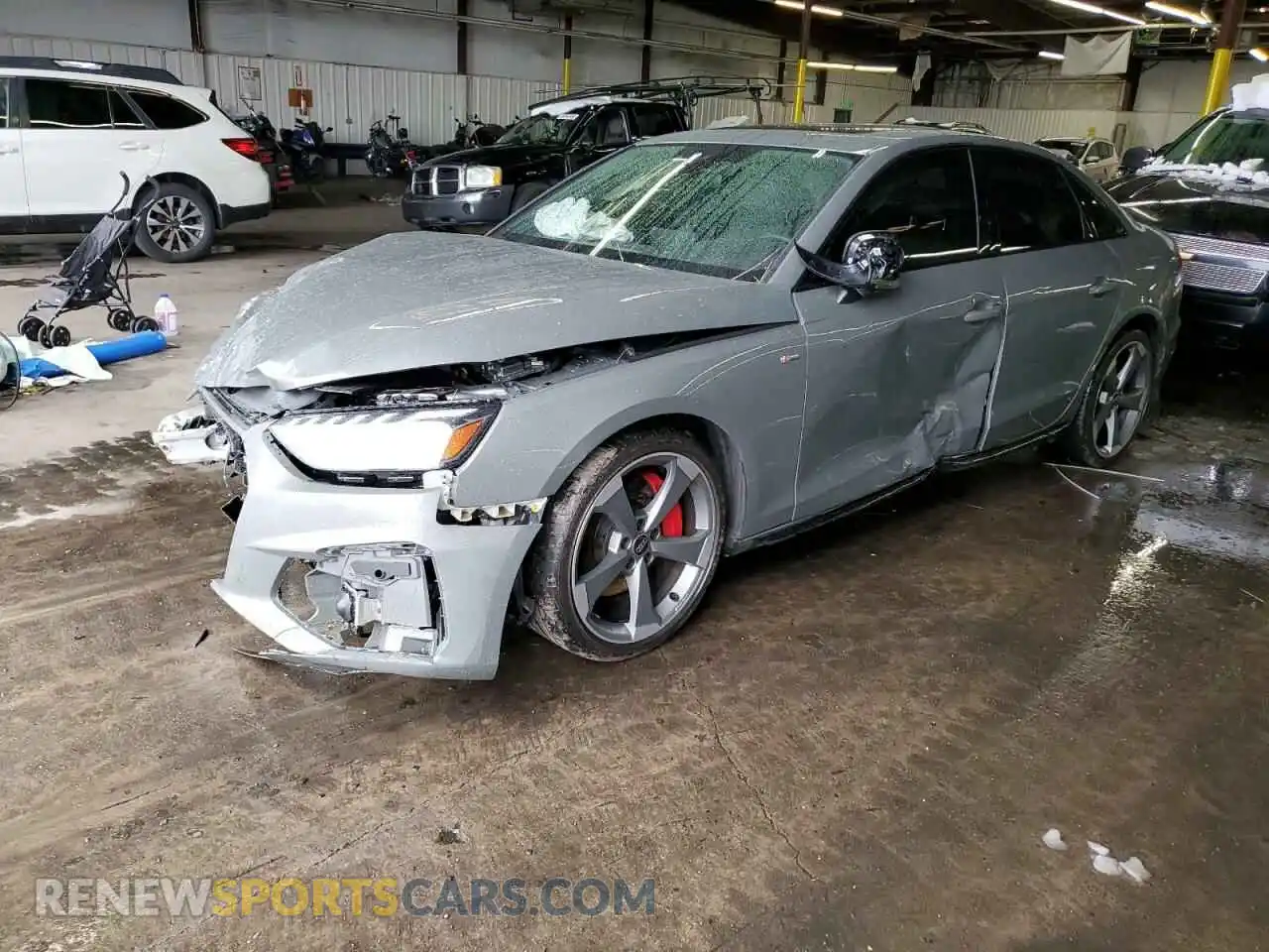 1 Photograph of a damaged car WAUEABF42PA010880 AUDI A4 2023