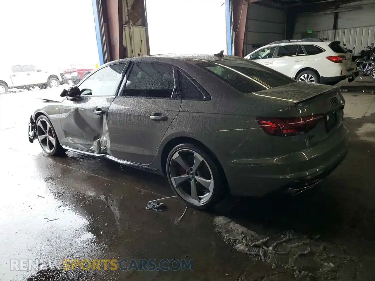 2 Photograph of a damaged car WAUEABF42PA010880 AUDI A4 2023