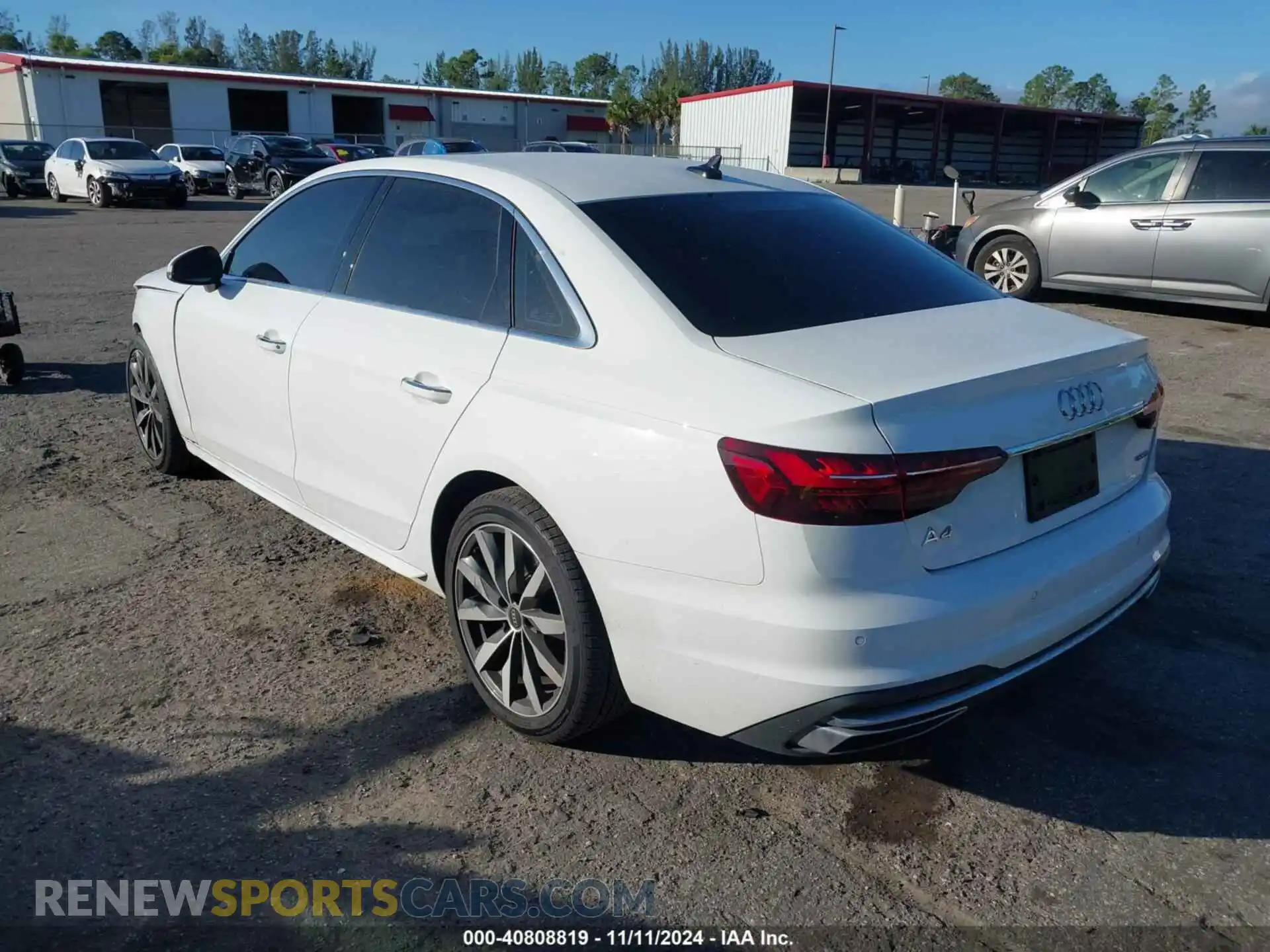 3 Photograph of a damaged car WAUABAF41RN004358 AUDI A4 2024
