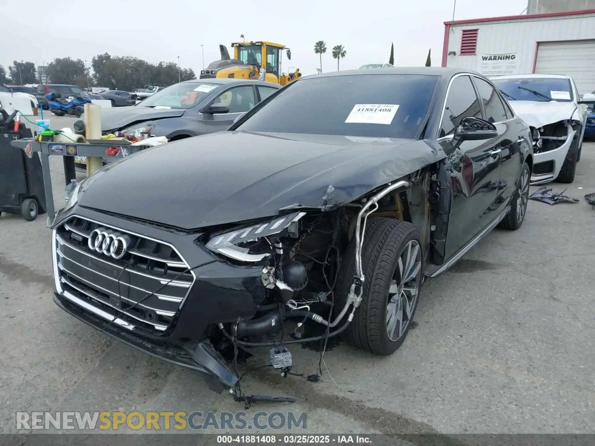 2 Photograph of a damaged car WAUABAF43RN001042 AUDI A4 2024