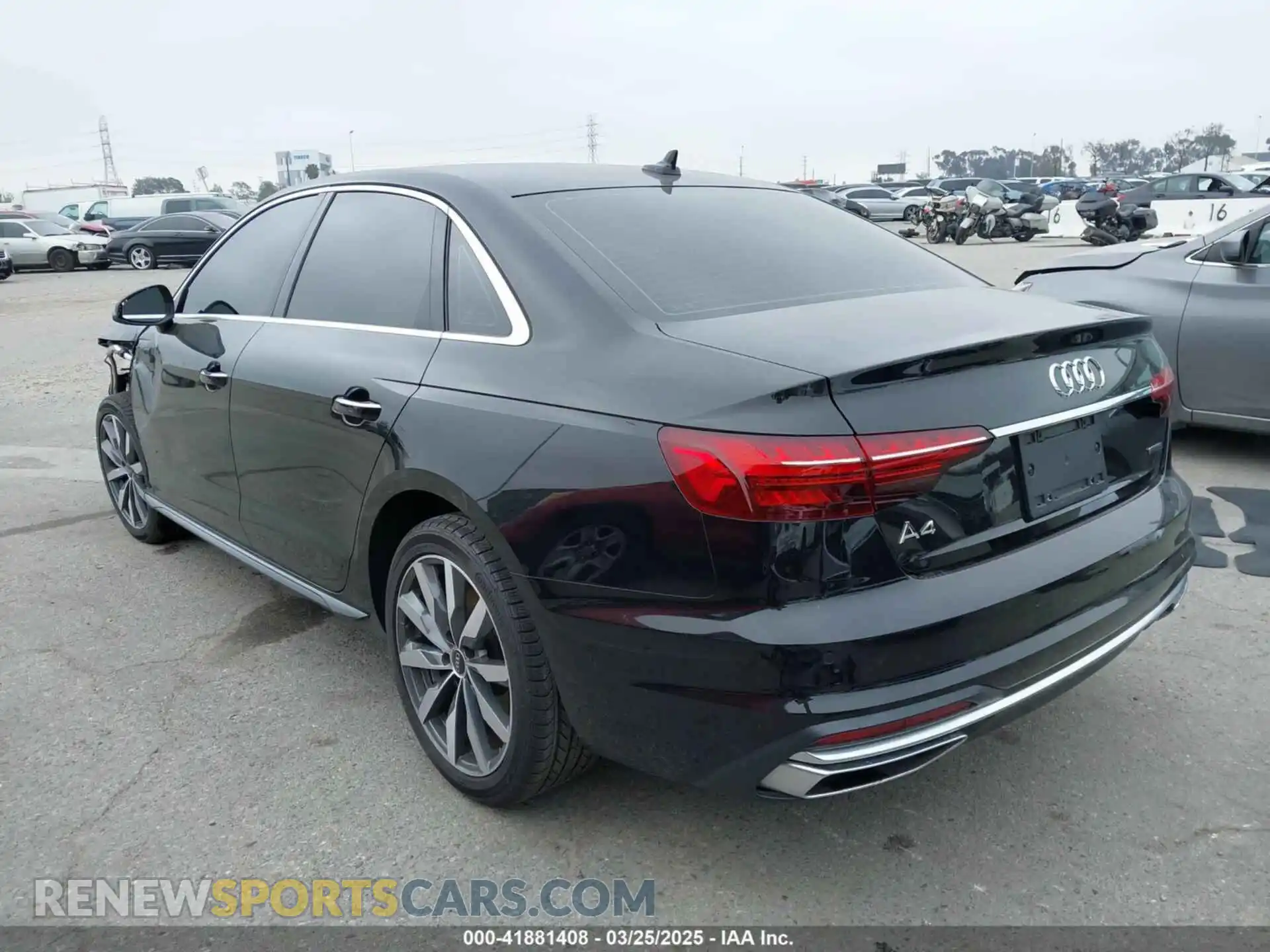3 Photograph of a damaged car WAUABAF43RN001042 AUDI A4 2024