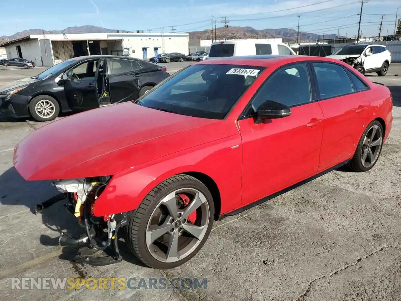 1 Photograph of a damaged car WAUEAAF42RN011260 AUDI A4 2024
