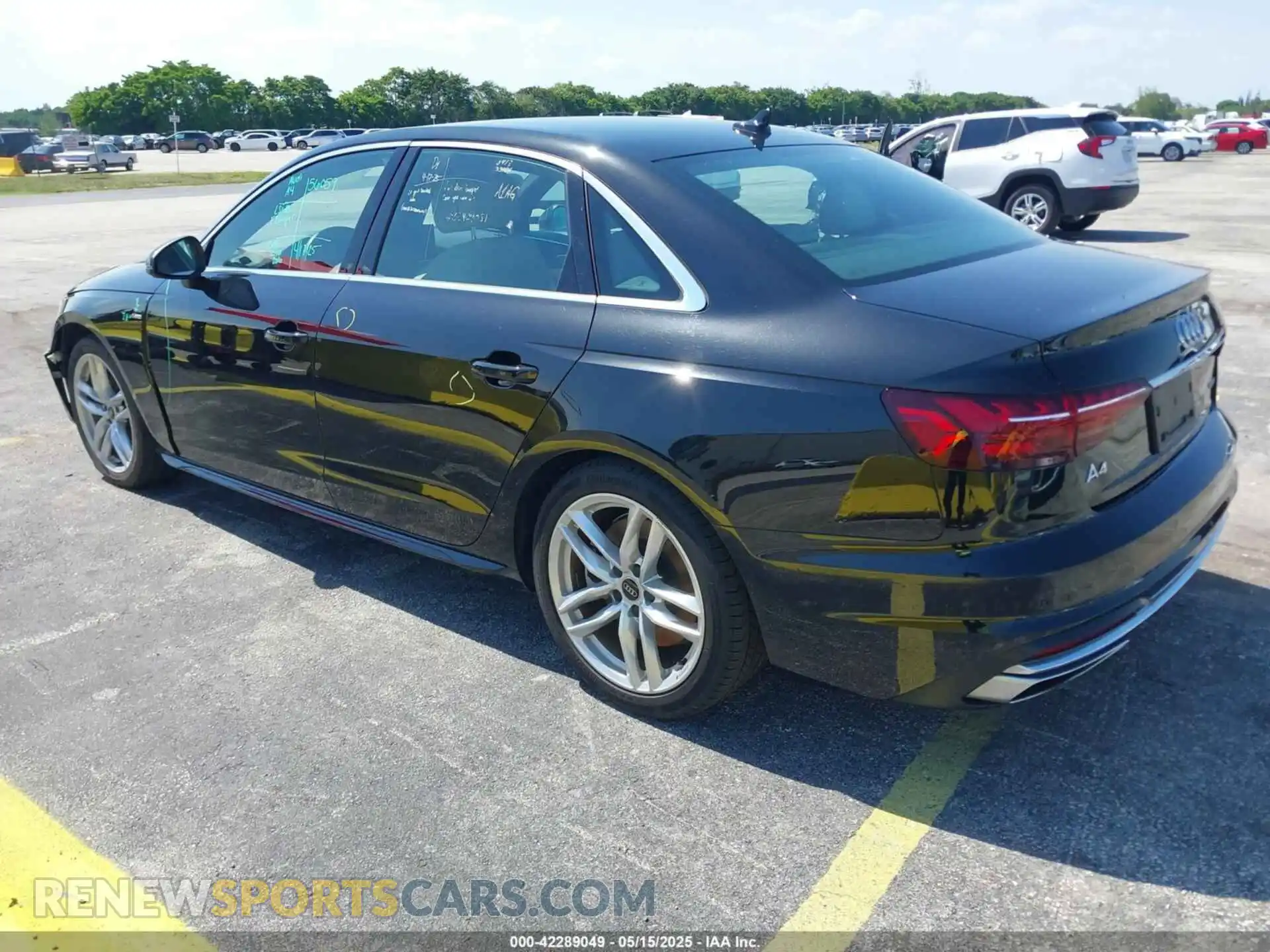 3 Photograph of a damaged car WAUEAAF43RN005502 AUDI A4 2024