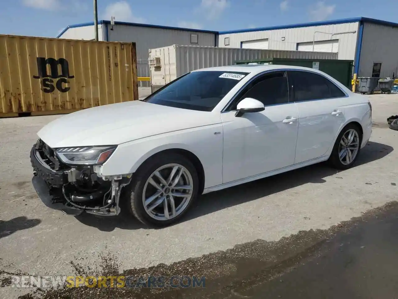 1 Photograph of a damaged car WAUEAAF43RN007024 AUDI A4 2024