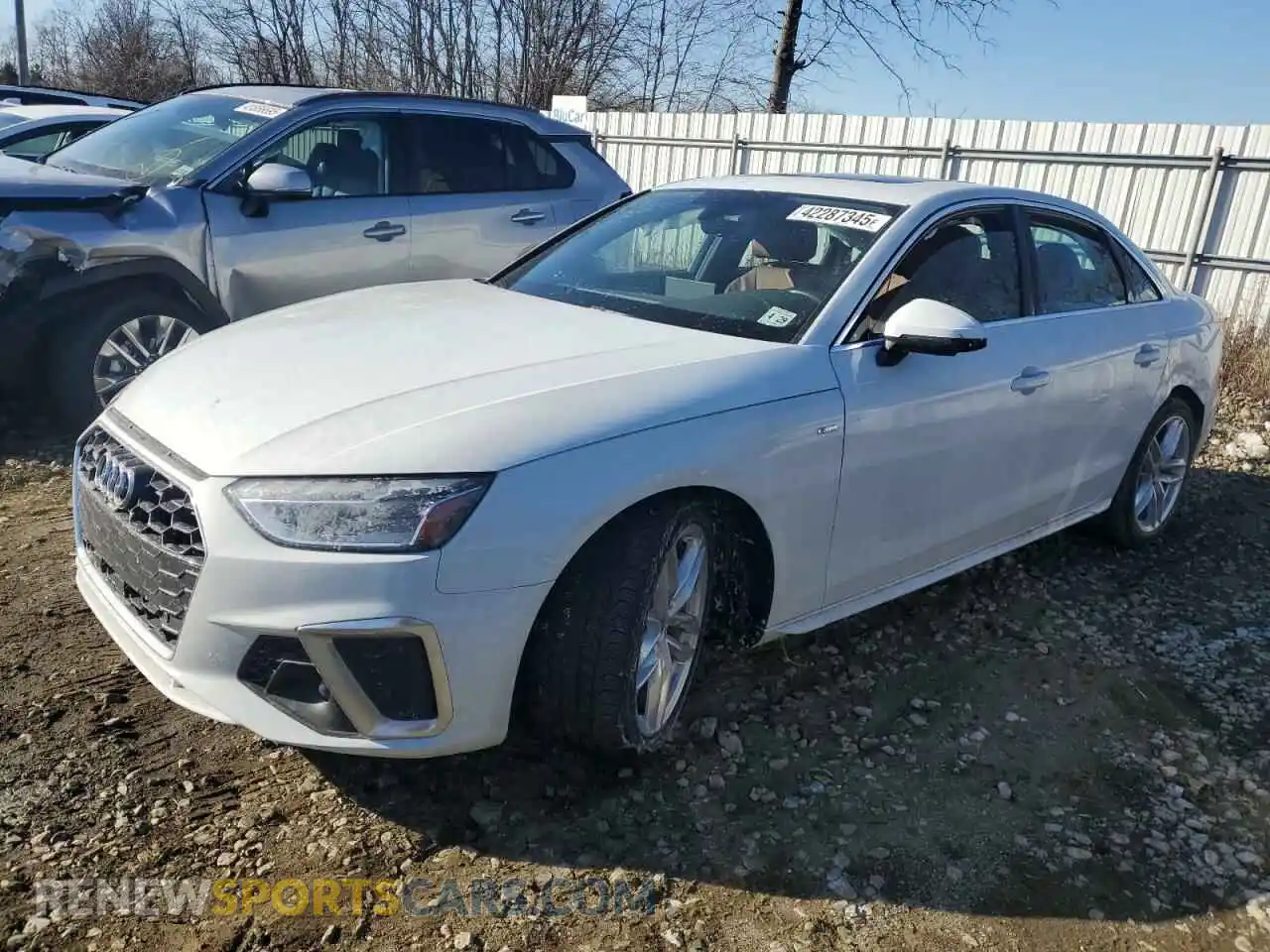1 Photograph of a damaged car WAUEAAF43RN007895 AUDI A4 2024