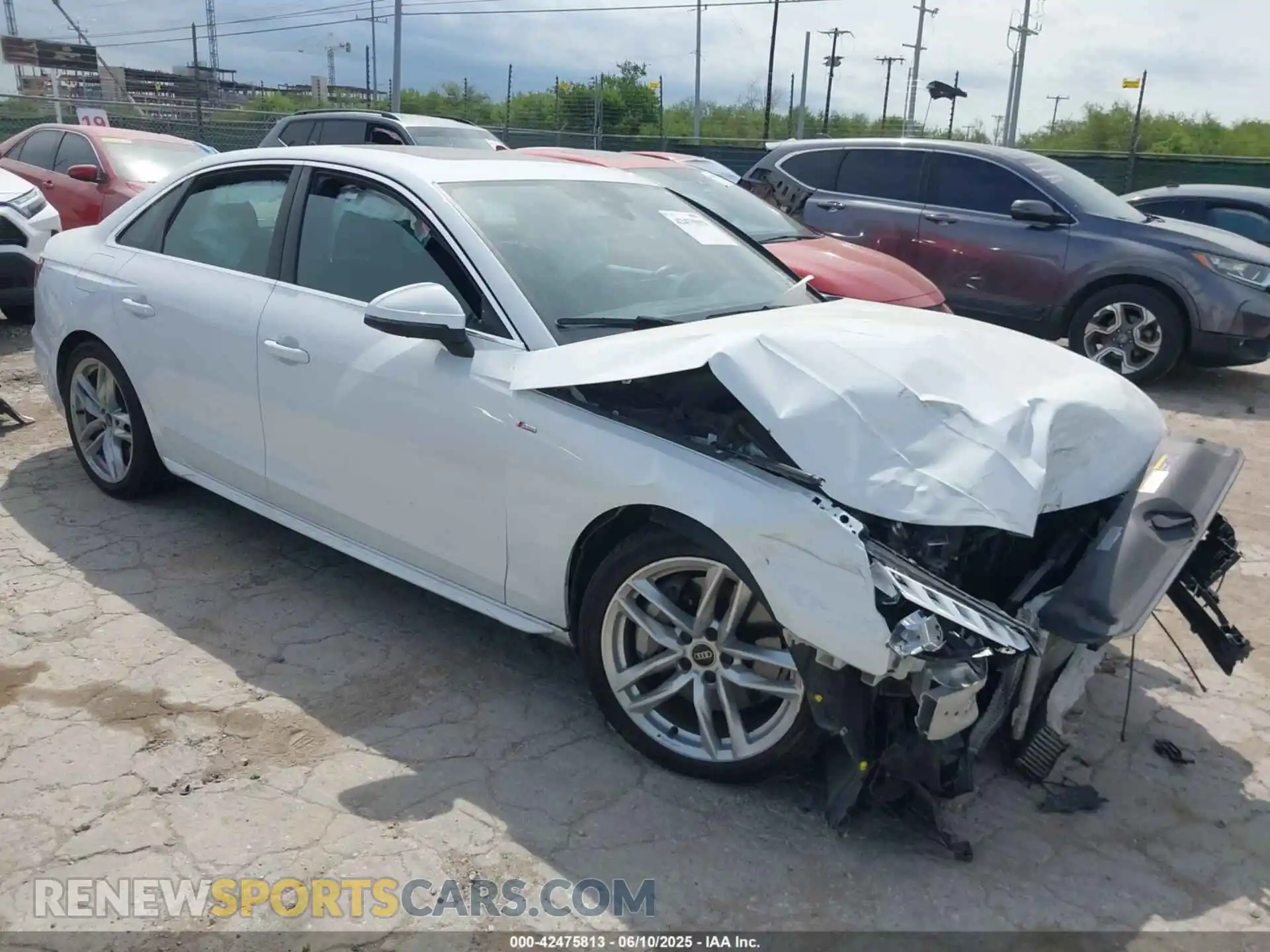 1 Photograph of a damaged car WAUEAAF44RN014581 AUDI A4 2024