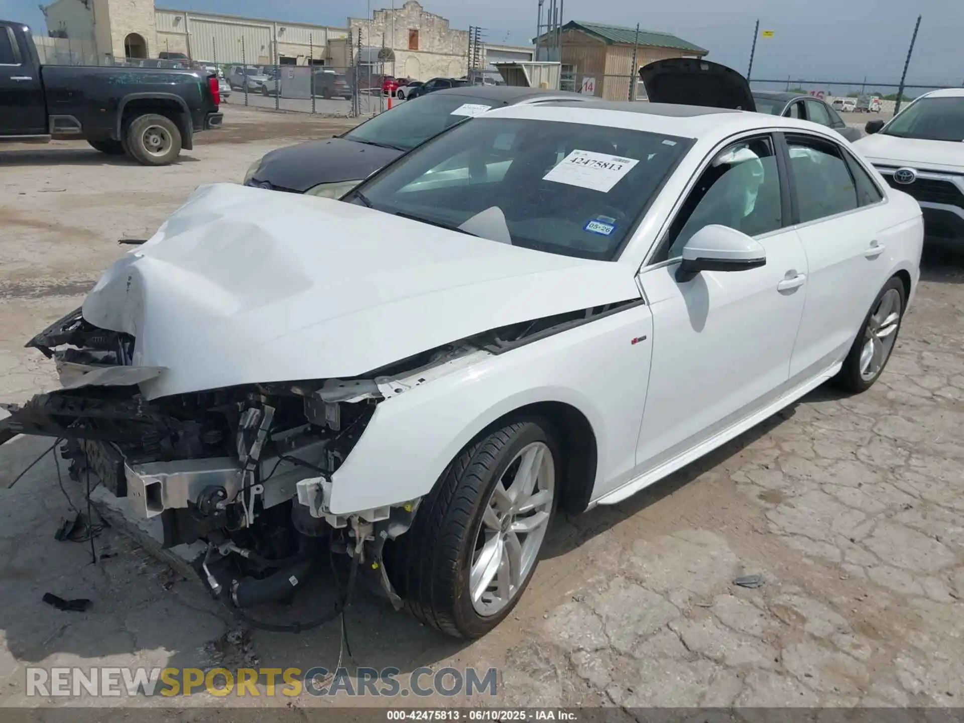 2 Photograph of a damaged car WAUEAAF44RN014581 AUDI A4 2024