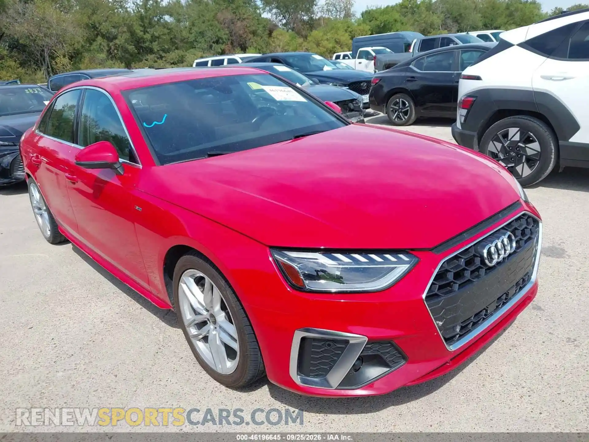 1 Photograph of a damaged car WAUEAAF46RN015750 AUDI A4 2024