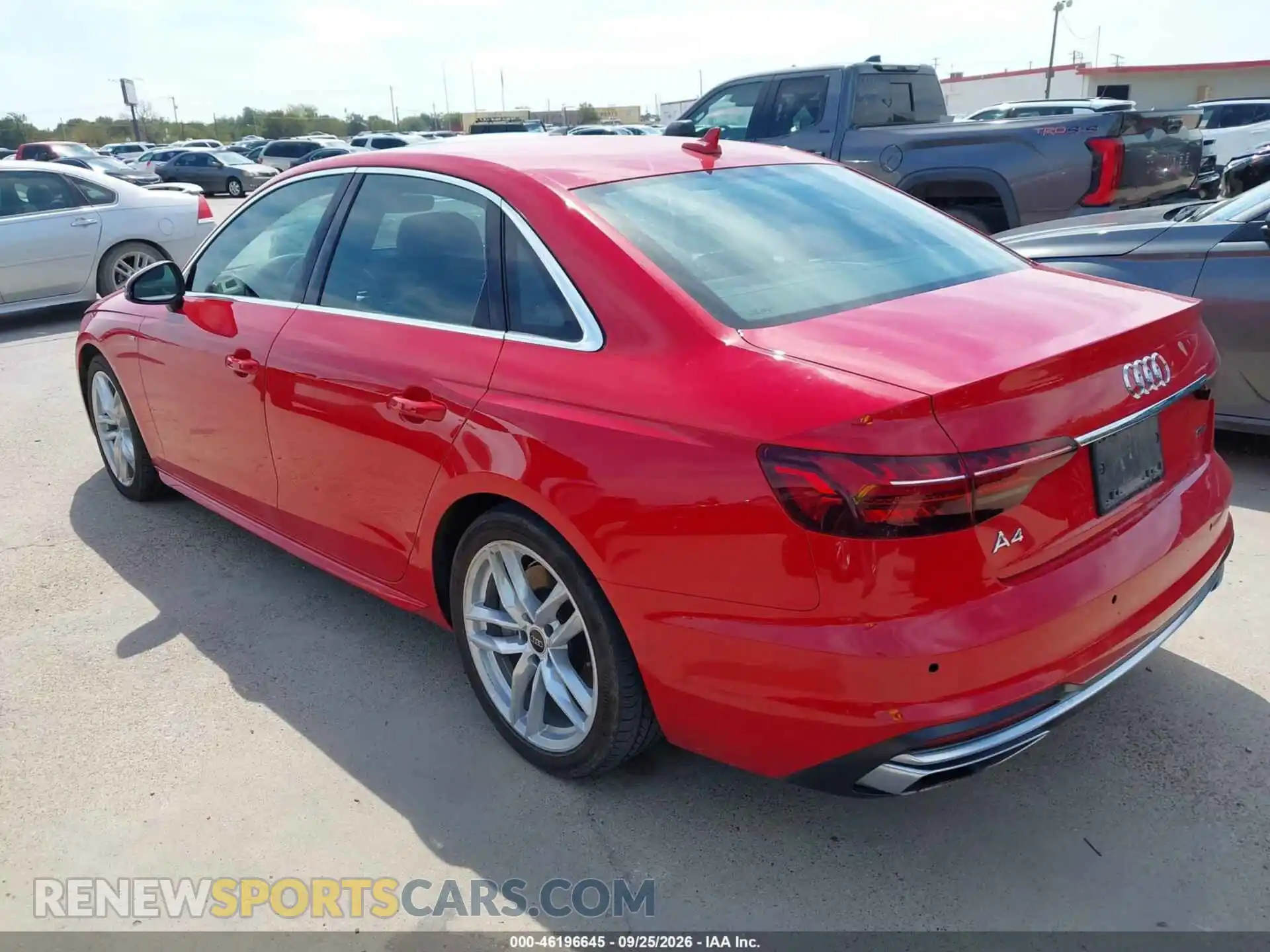3 Photograph of a damaged car WAUEAAF46RN015750 AUDI A4 2024