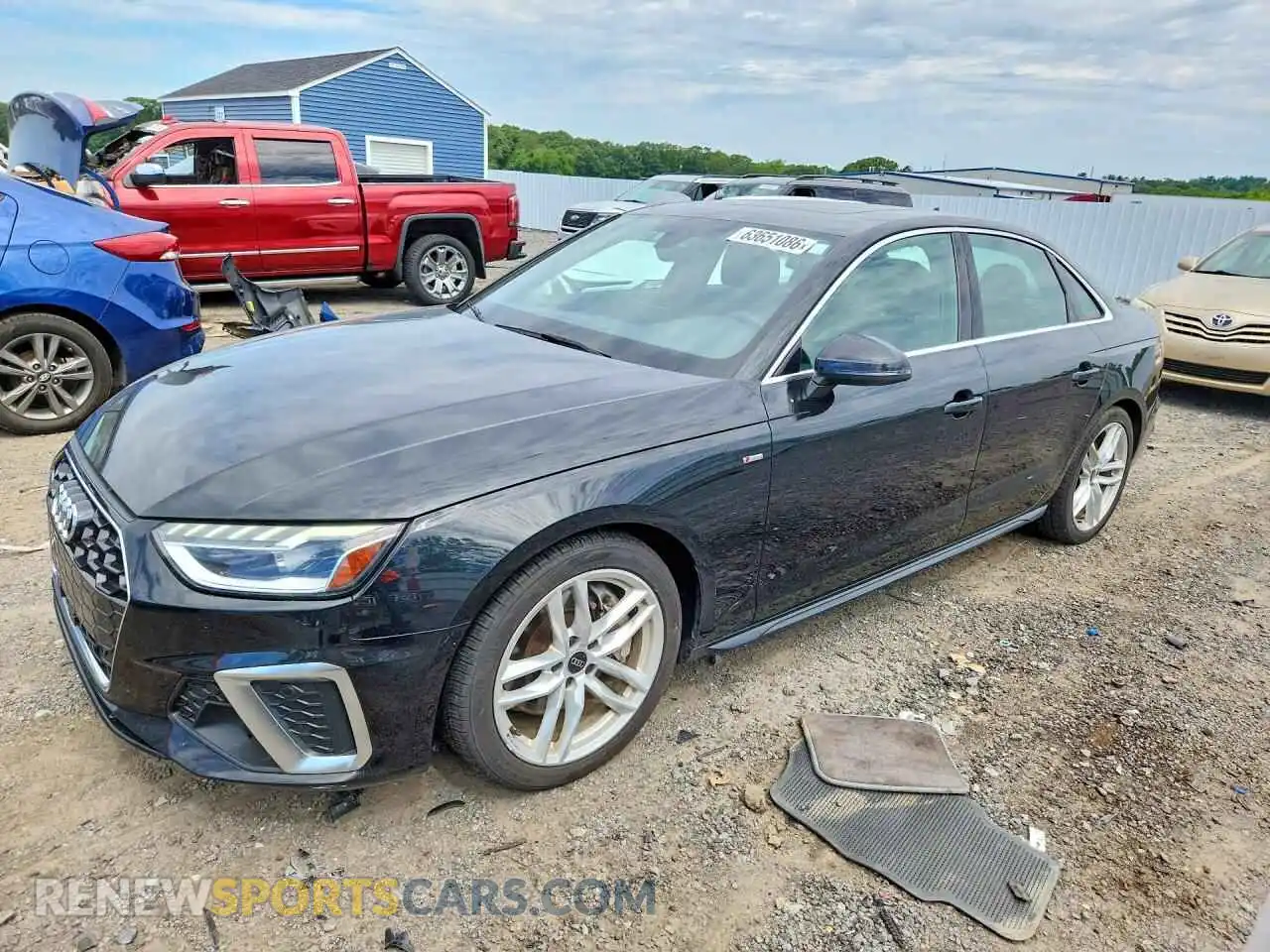 1 Photograph of a damaged car WAUEAAF47RN003820 AUDI A4 2024