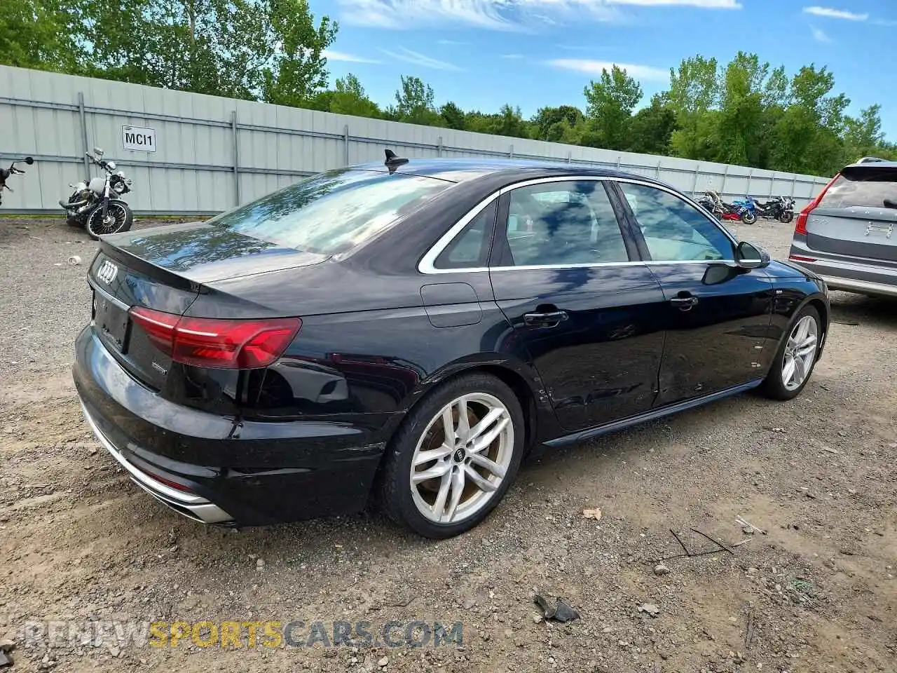 3 Photograph of a damaged car WAUEAAF47RN003820 AUDI A4 2024