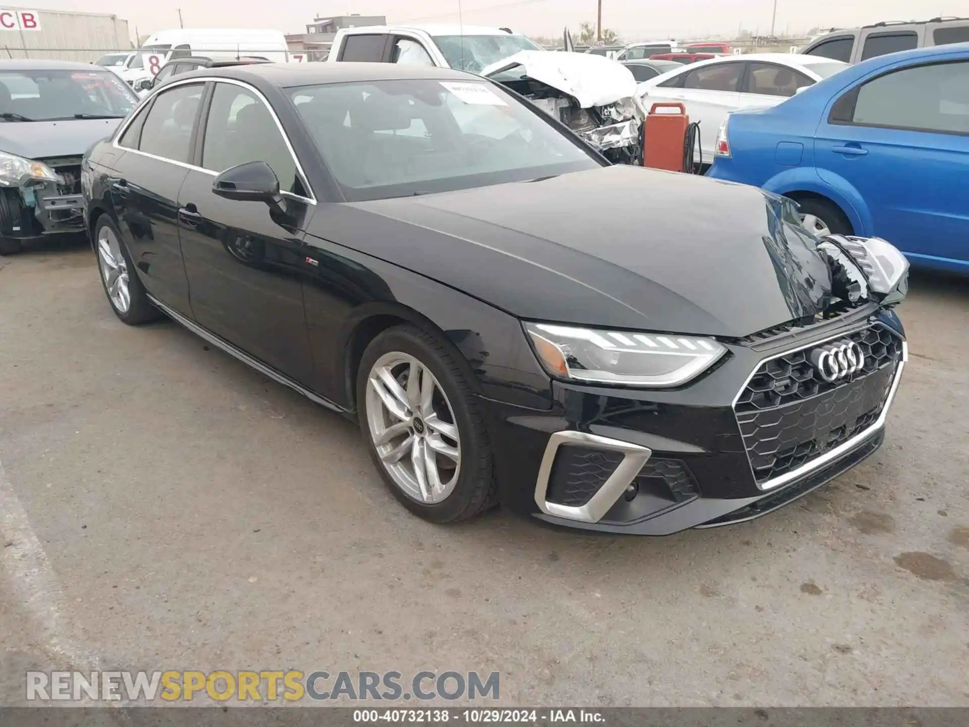 1 Photograph of a damaged car WAUEAAF48RN002739 AUDI A4 2024