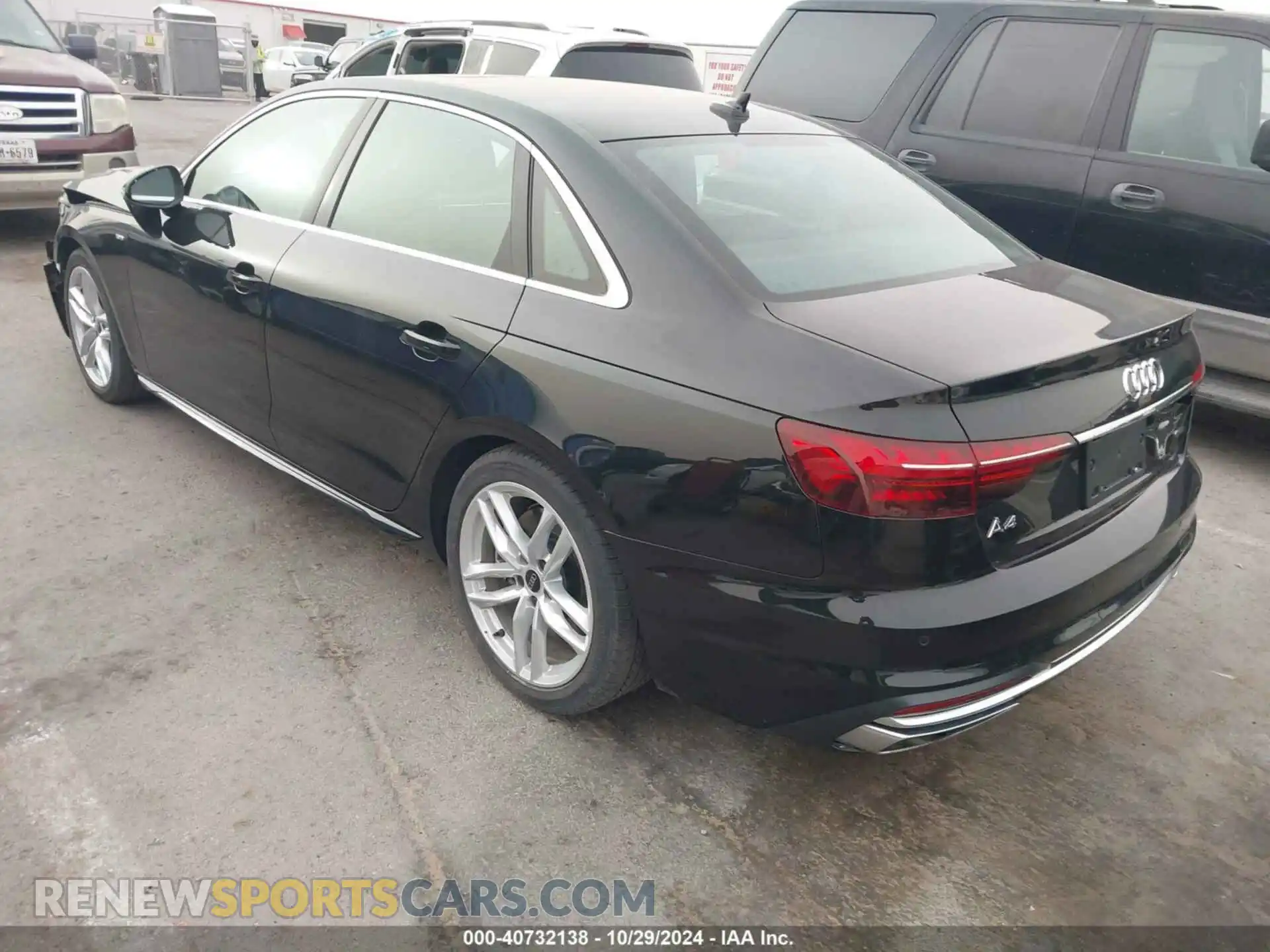3 Photograph of a damaged car WAUEAAF48RN002739 AUDI A4 2024
