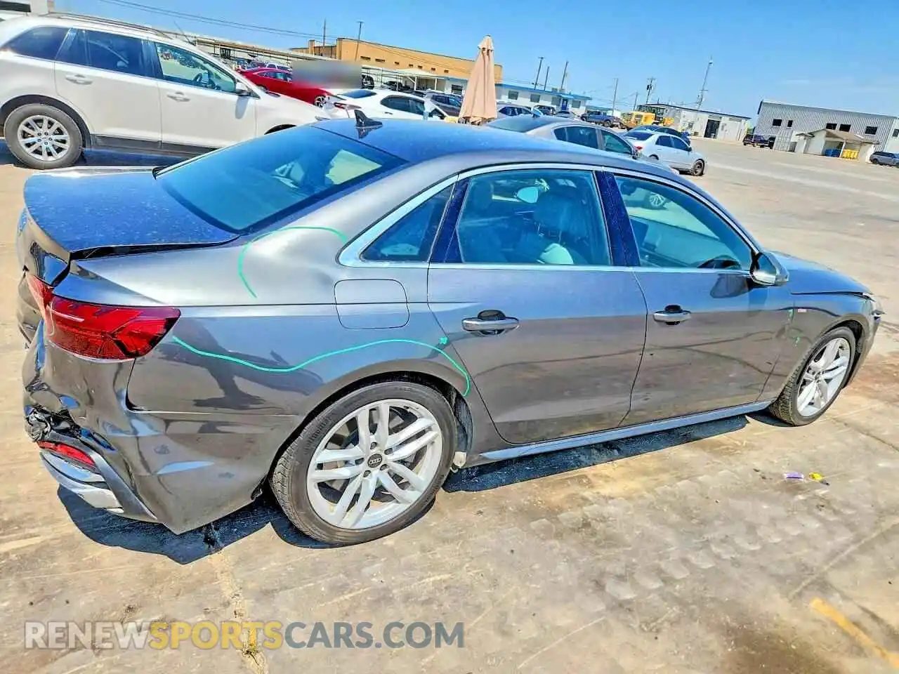 3 Photograph of a damaged car WAUEAAF49RN002989 AUDI A4 2024