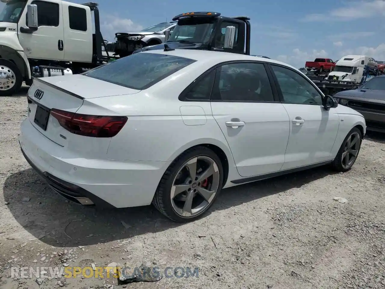 3 Photograph of a damaged car WAUEAAF49RN006864 AUDI A4 2024