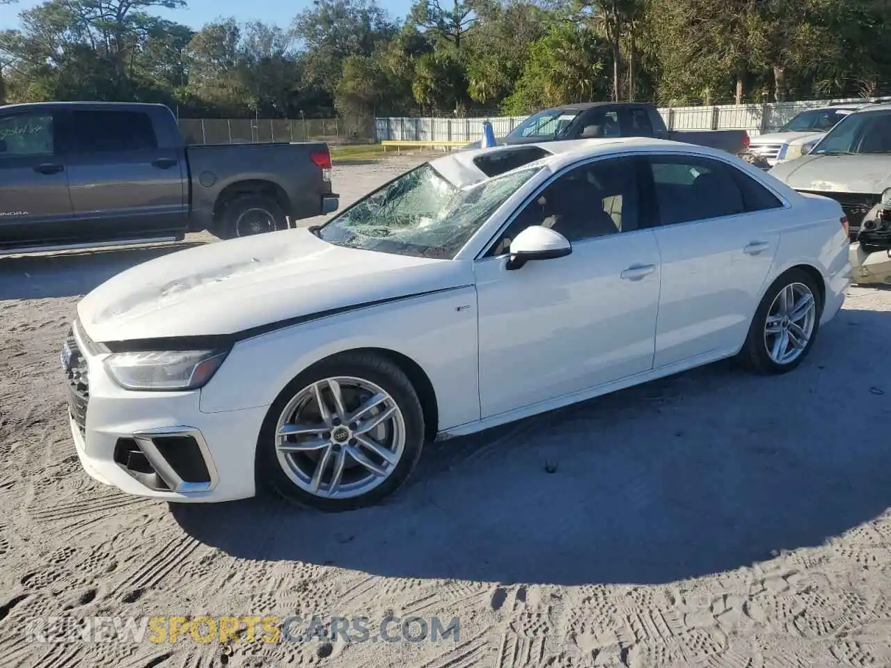 1 Photograph of a damaged car WAUEAAF49RN010560 AUDI A4 2024