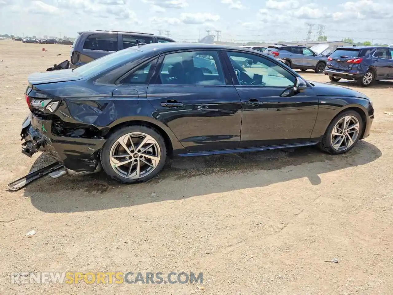 3 fotografías del automóvil dañado WAUEAAF46SN001966 AUDI A4 2025
