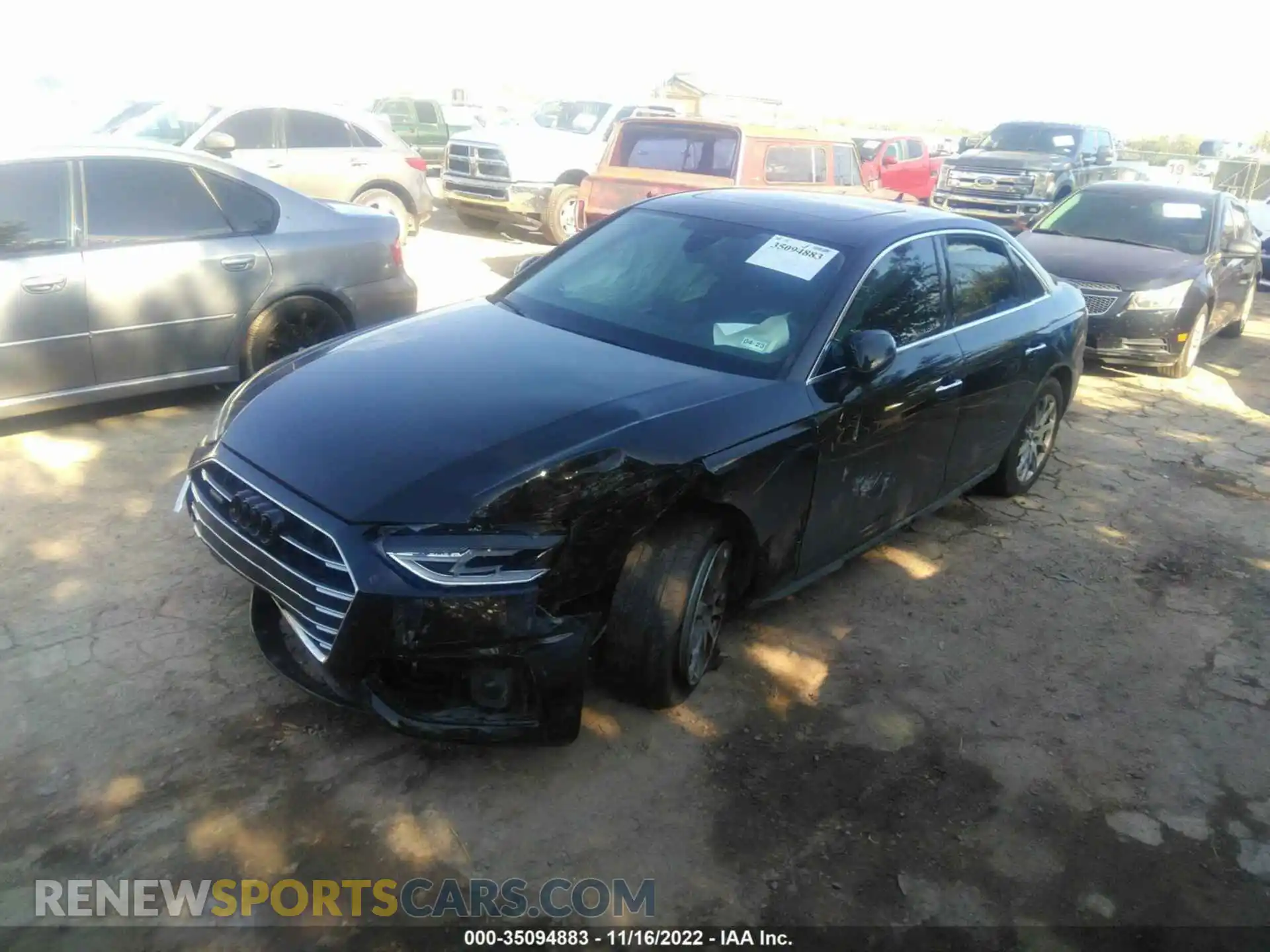 2 Photograph of a damaged car WAUABAF40MA056936 AUDI A4 SEDAN 2021