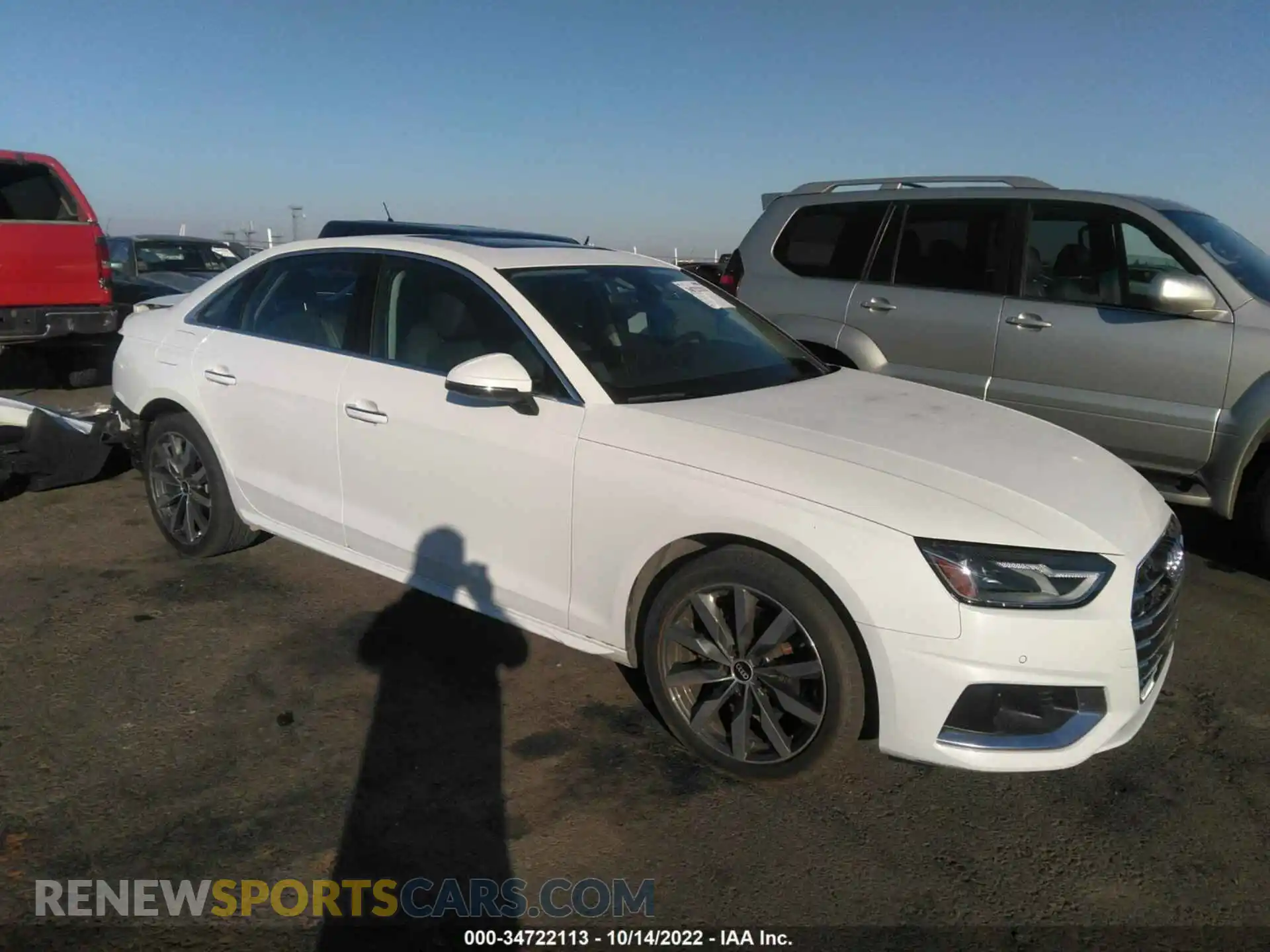 1 Photograph of a damaged car WAUABAF41MN013022 AUDI A4 SEDAN 2021