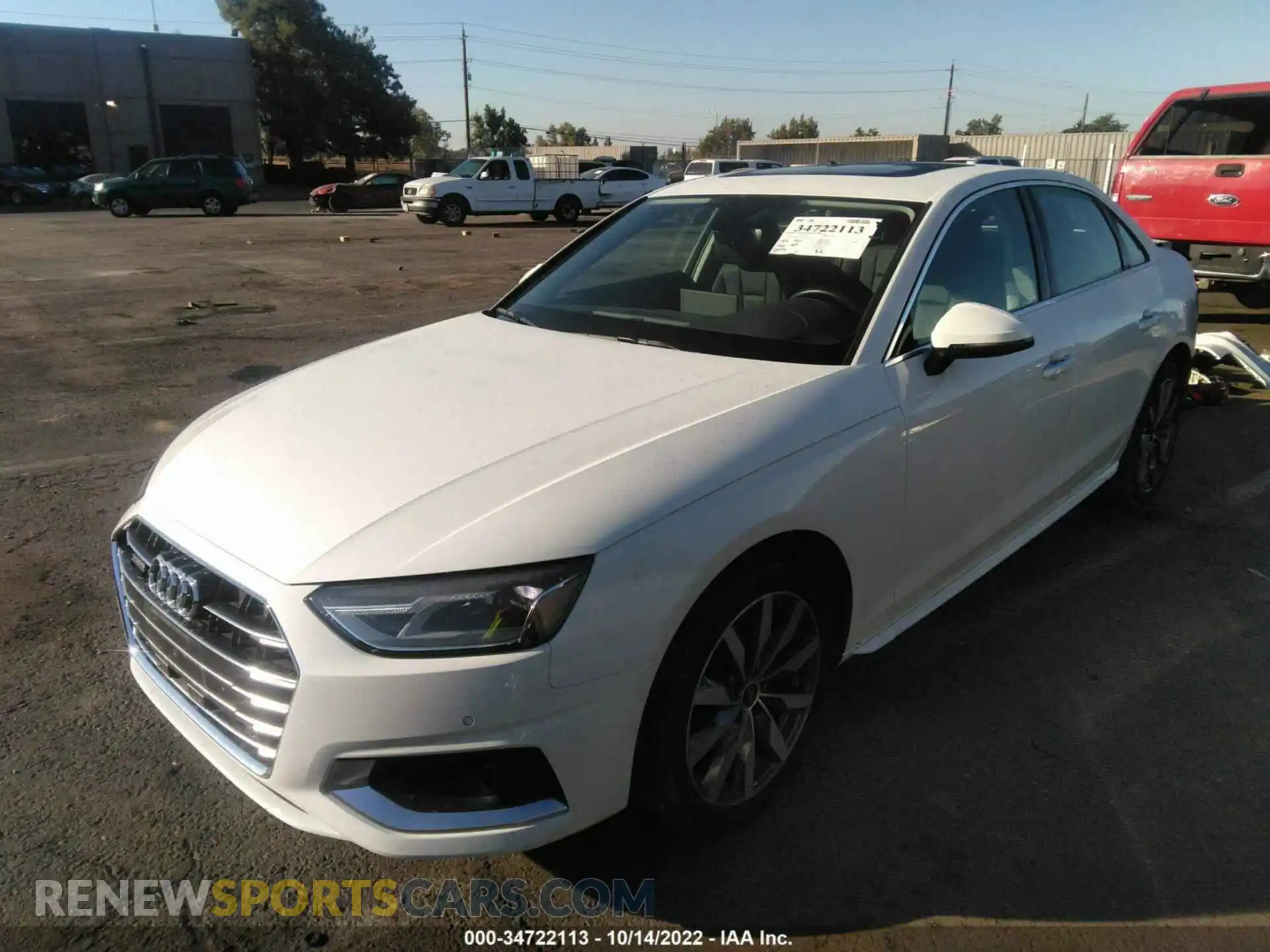 2 Photograph of a damaged car WAUABAF41MN013022 AUDI A4 SEDAN 2021