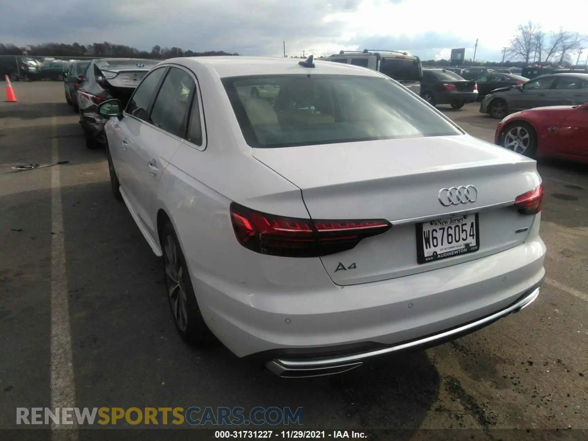 3 Photograph of a damaged car WAUABAF42MA086276 AUDI A4 SEDAN 2021