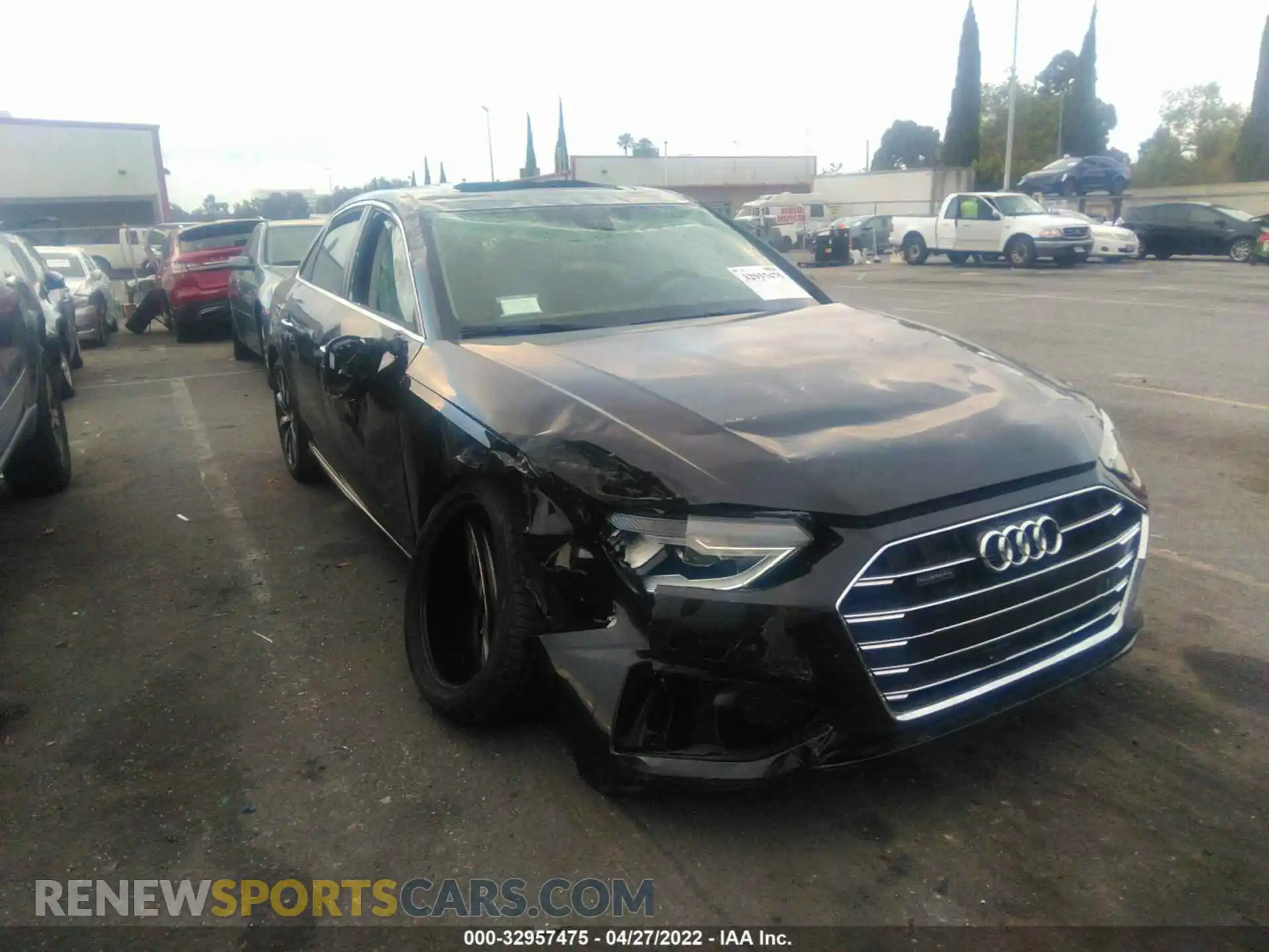 1 Photograph of a damaged car WAUABAF44MN012589 AUDI A4 SEDAN 2021