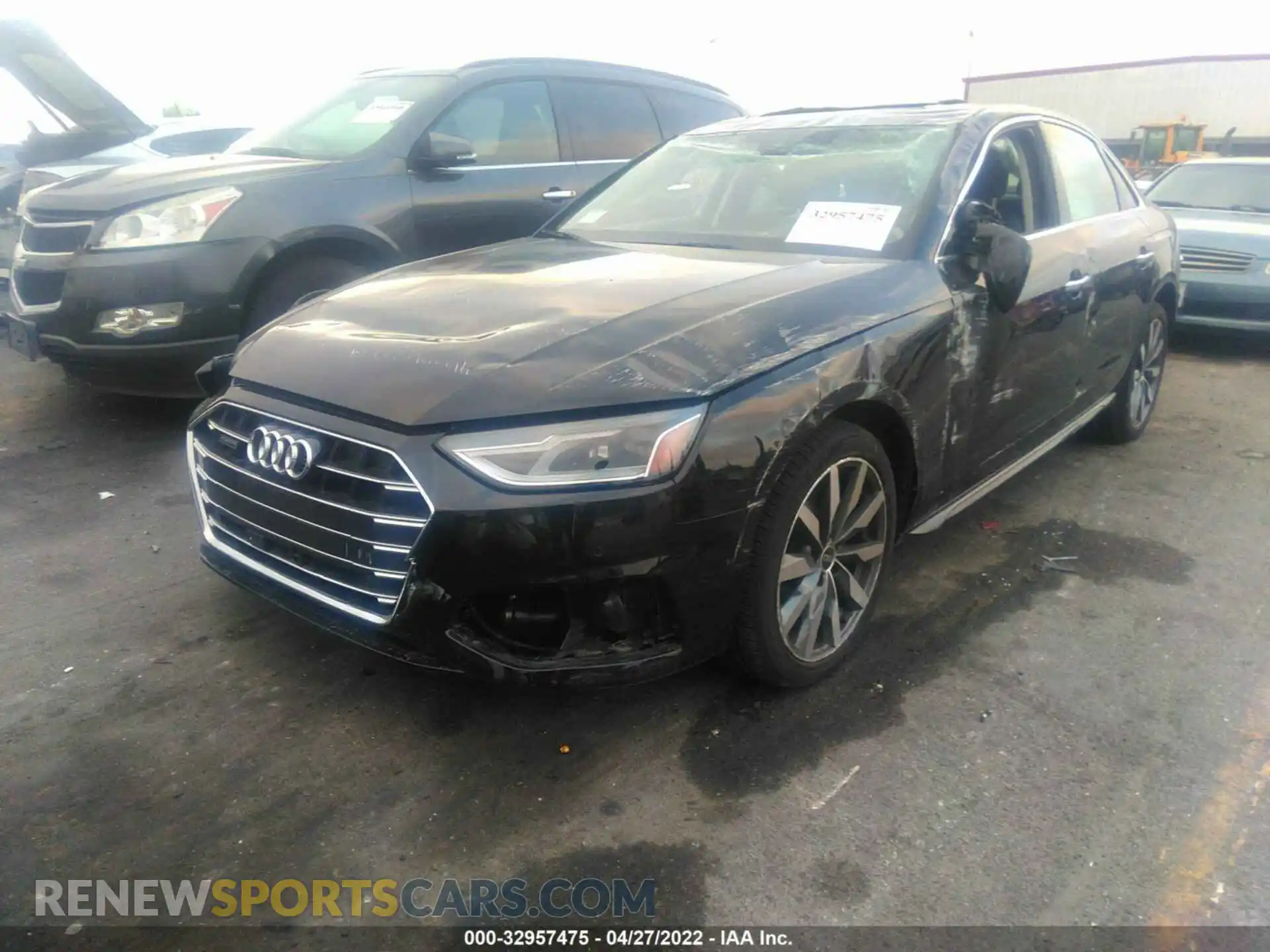 2 Photograph of a damaged car WAUABAF44MN012589 AUDI A4 SEDAN 2021