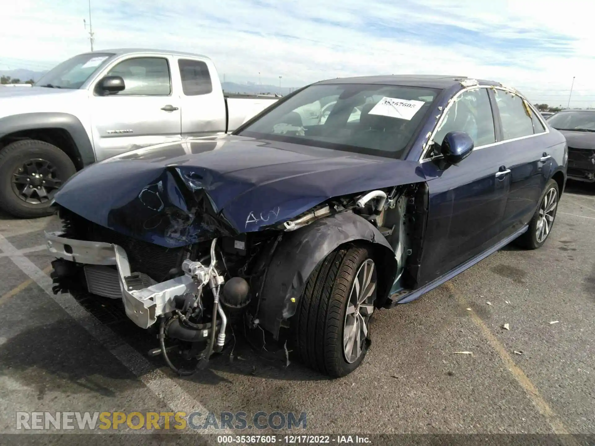 2 Photograph of a damaged car WAUABAF46MA032060 AUDI A4 SEDAN 2021