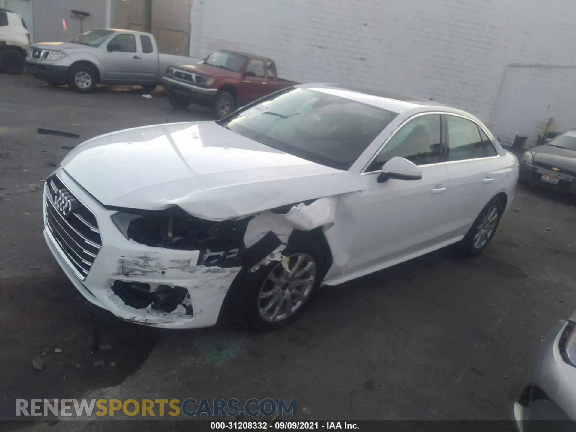 2 Photograph of a damaged car WAUABAF47MN015230 AUDI A4 SEDAN 2021
