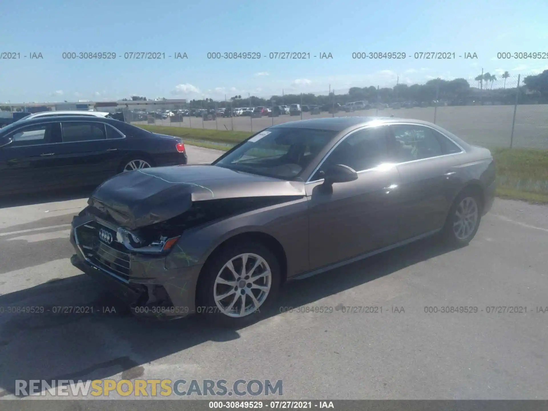 2 Photograph of a damaged car WAUABAF48MN001708 AUDI A4 SEDAN 2021
