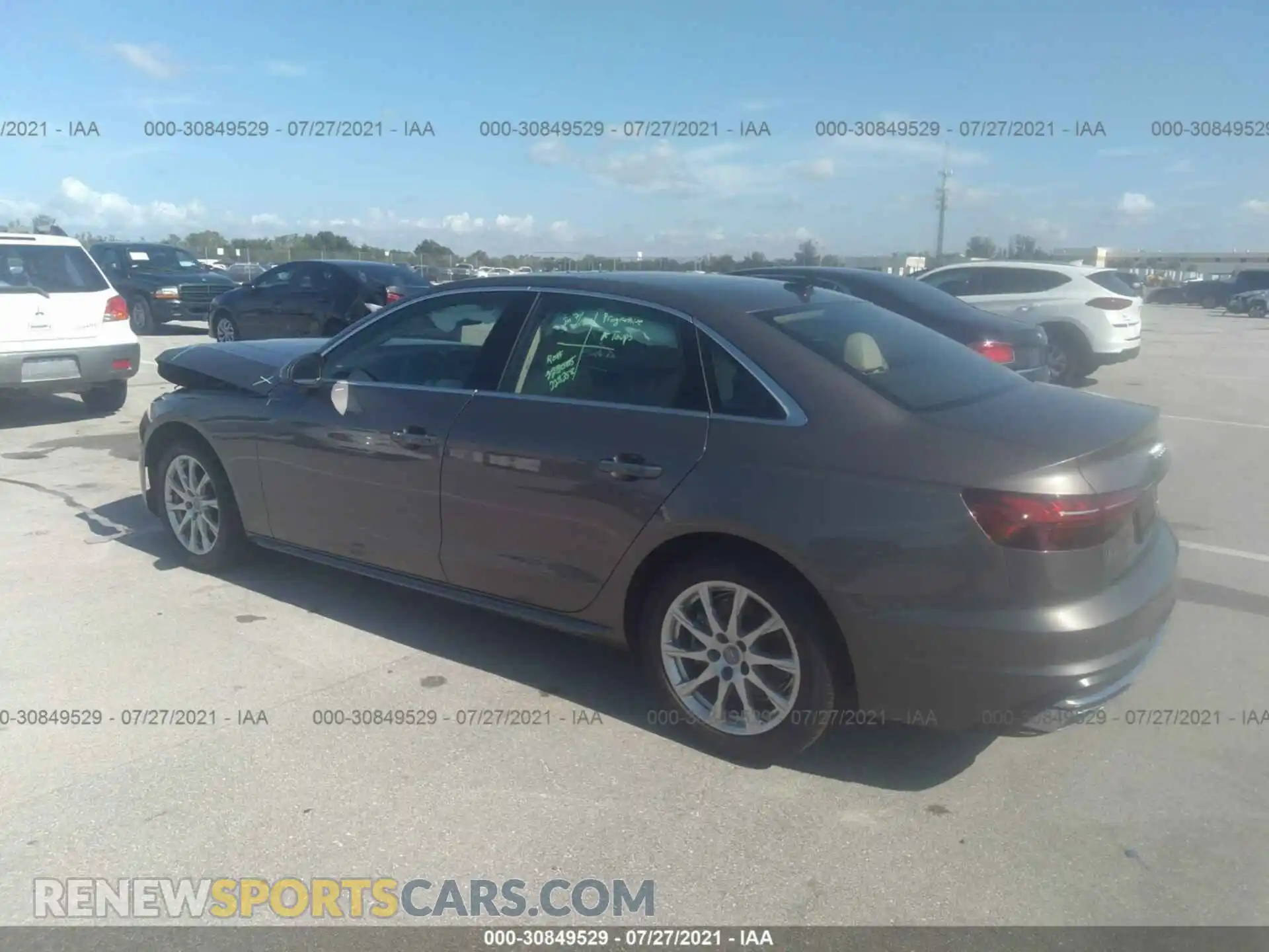 3 Photograph of a damaged car WAUABAF48MN001708 AUDI A4 SEDAN 2021