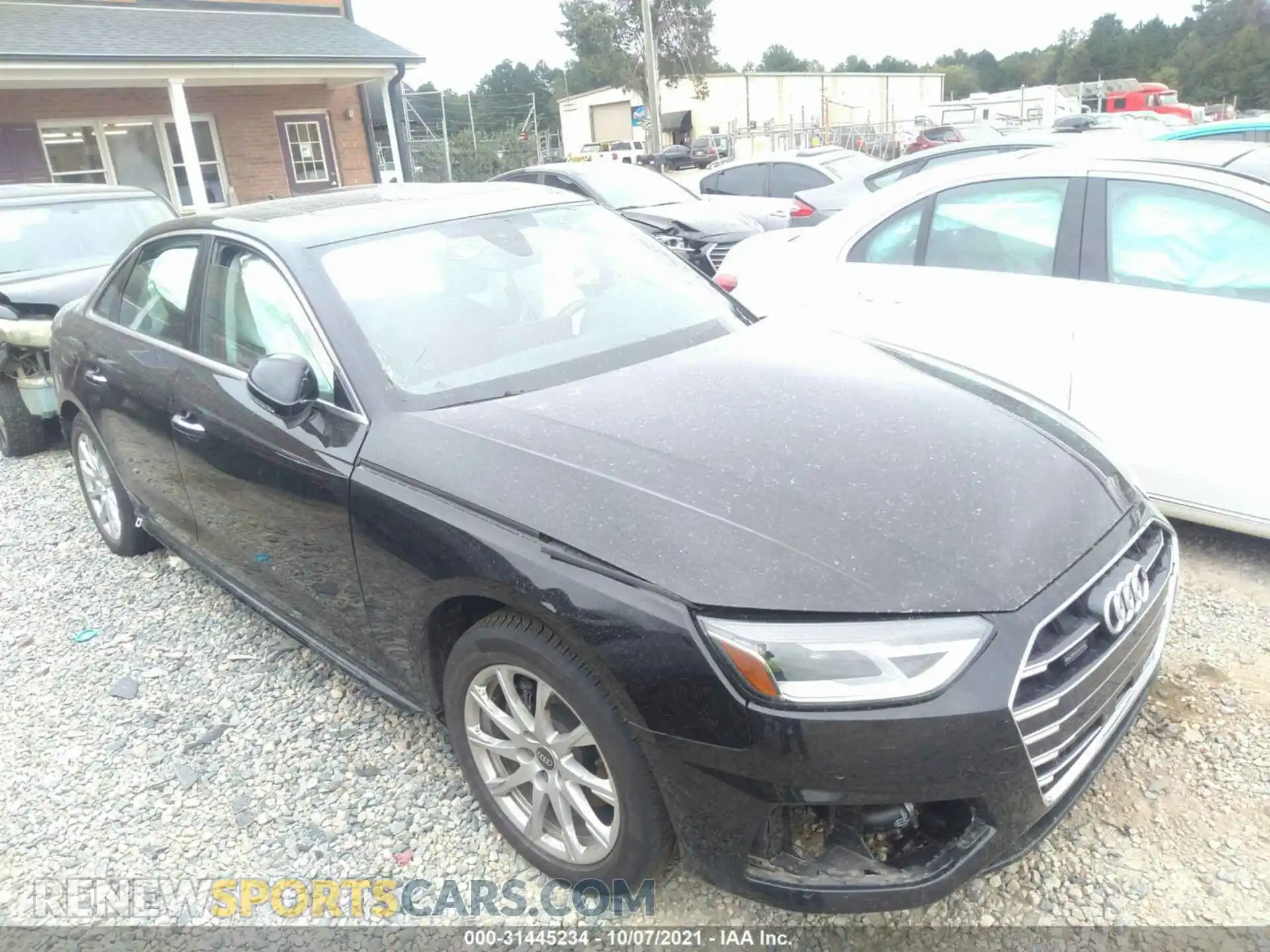 1 Photograph of a damaged car WAUABAF49MN007159 AUDI A4 SEDAN 2021