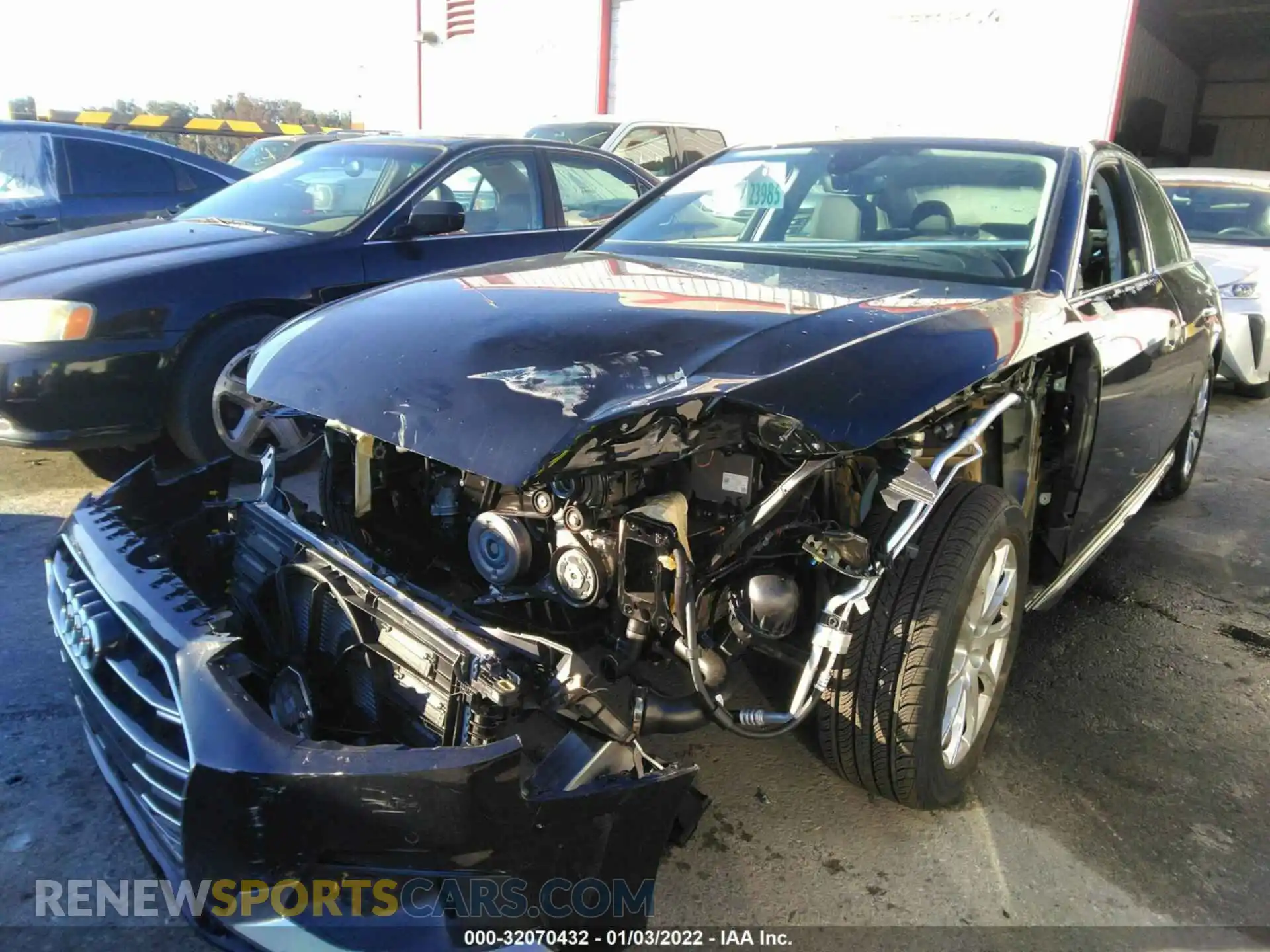 2 Photograph of a damaged car WAUABAF49MN016010 AUDI A4 SEDAN 2021