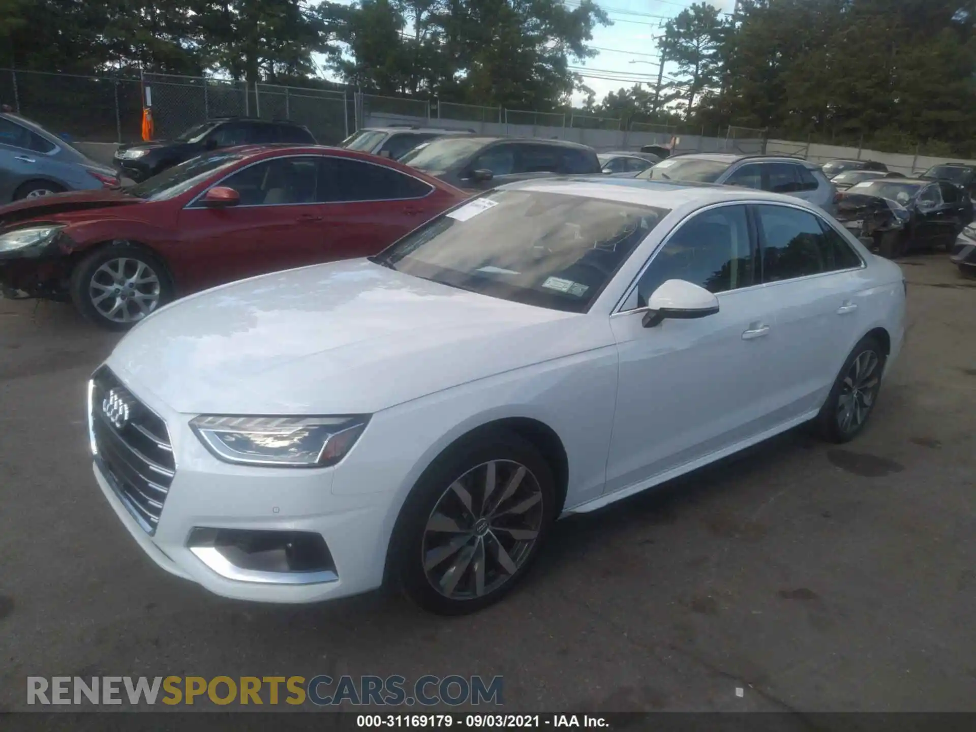 2 Photograph of a damaged car WAUBBAF40MA023150 AUDI A4 SEDAN 2021