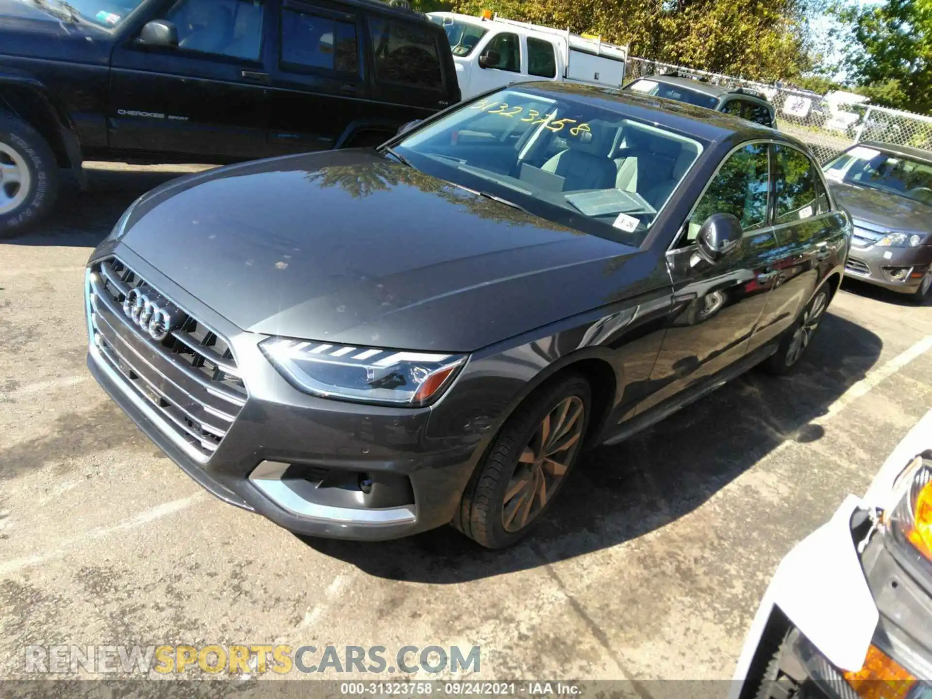 2 Photograph of a damaged car WAUBBAF40MA027134 AUDI A4 SEDAN 2021