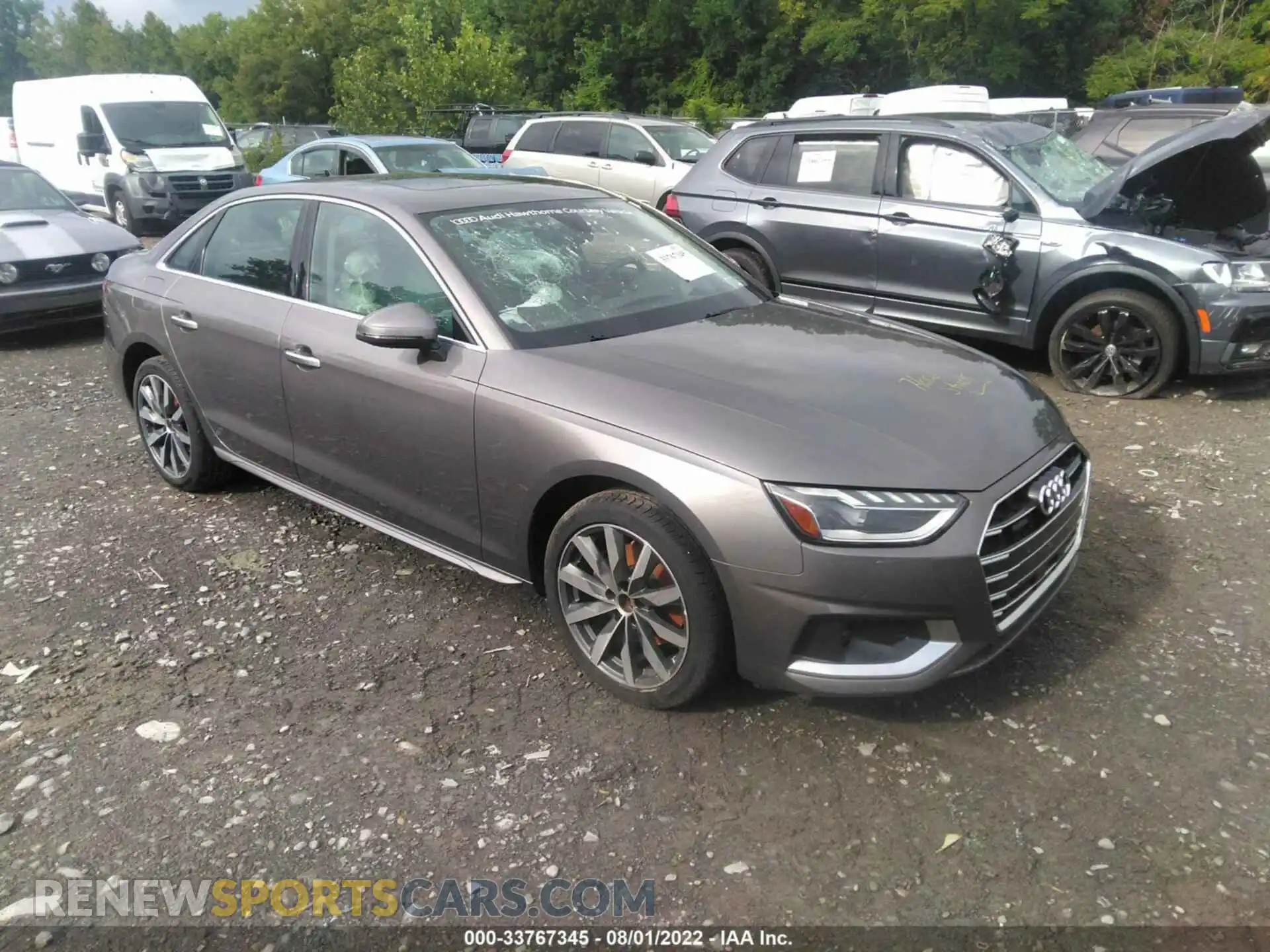 1 Photograph of a damaged car WAUBBAF42MN011560 AUDI A4 SEDAN 2021