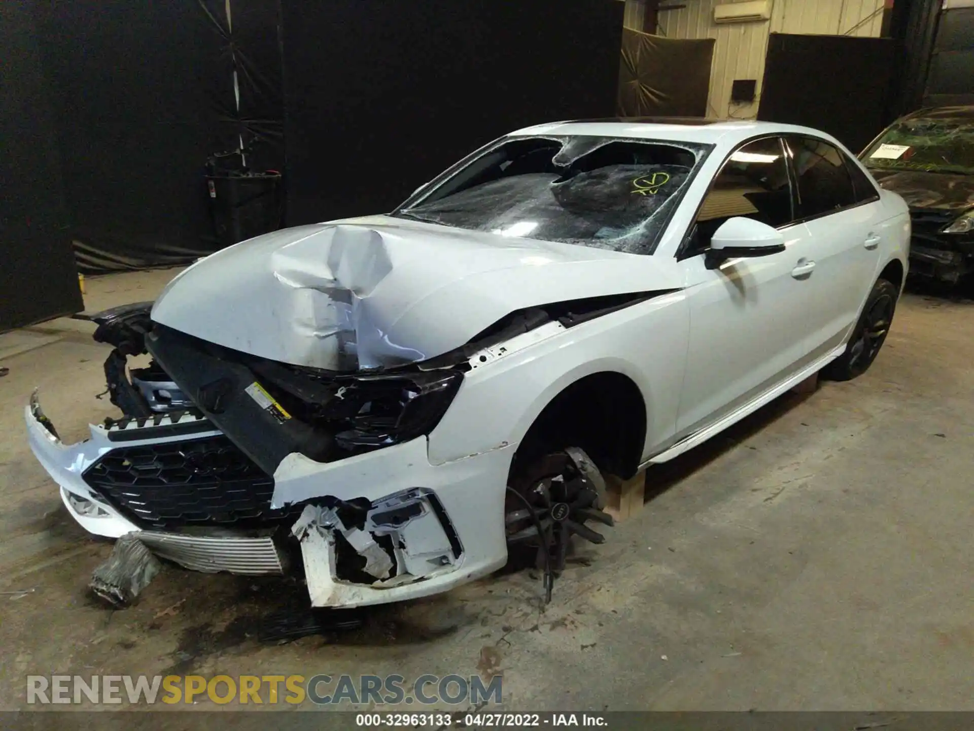 2 Photograph of a damaged car WAUDAAF43MN010929 AUDI A4 SEDAN 2021