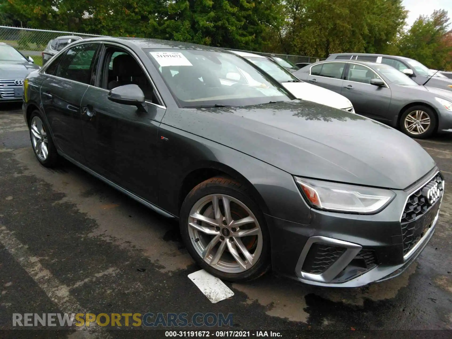 1 Photograph of a damaged car WAUDAAF49MA061570 AUDI A4 SEDAN 2021