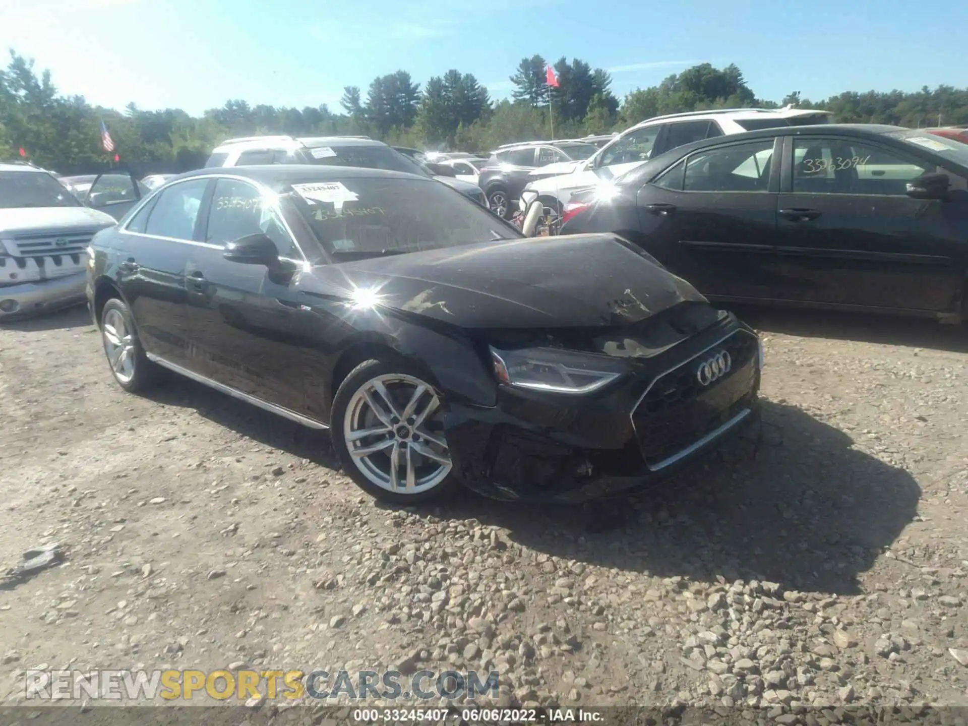 1 Photograph of a damaged car WAUDAAF4XMA022616 AUDI A4 SEDAN 2021
