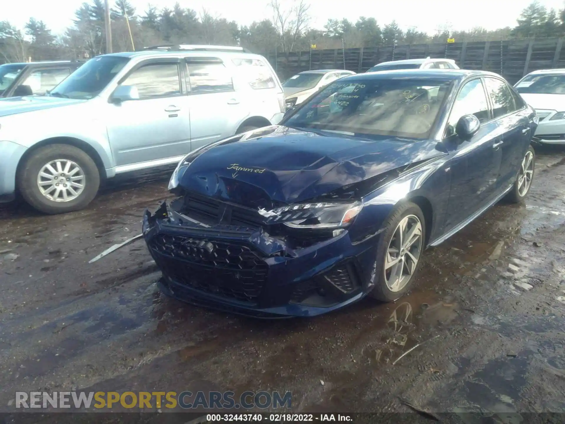 2 Photograph of a damaged car WAUEAAF40MA039316 AUDI A4 SEDAN 2021