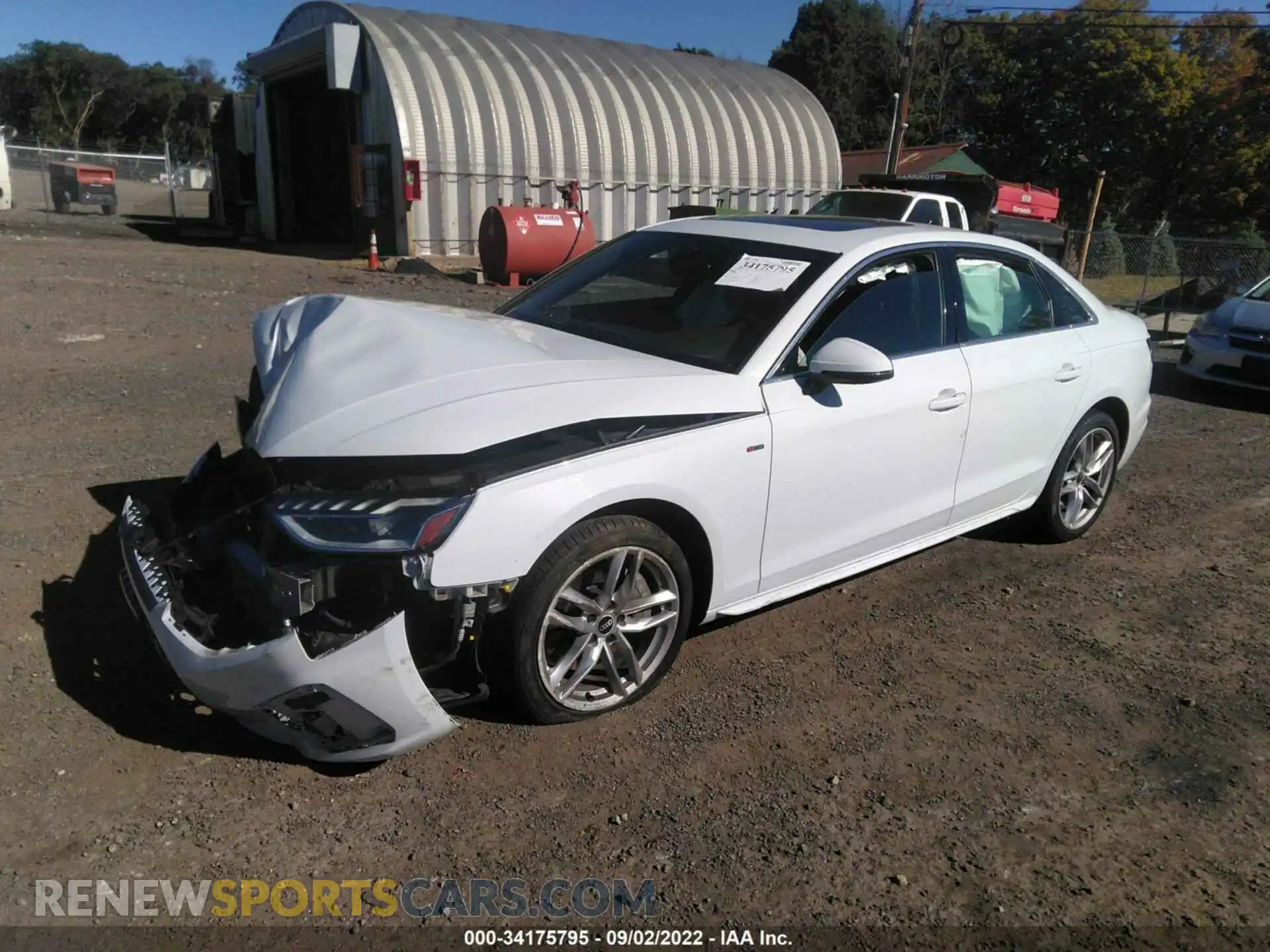 2 Photograph of a damaged car WAUEAAF46MA039174 AUDI A4 SEDAN 2021
